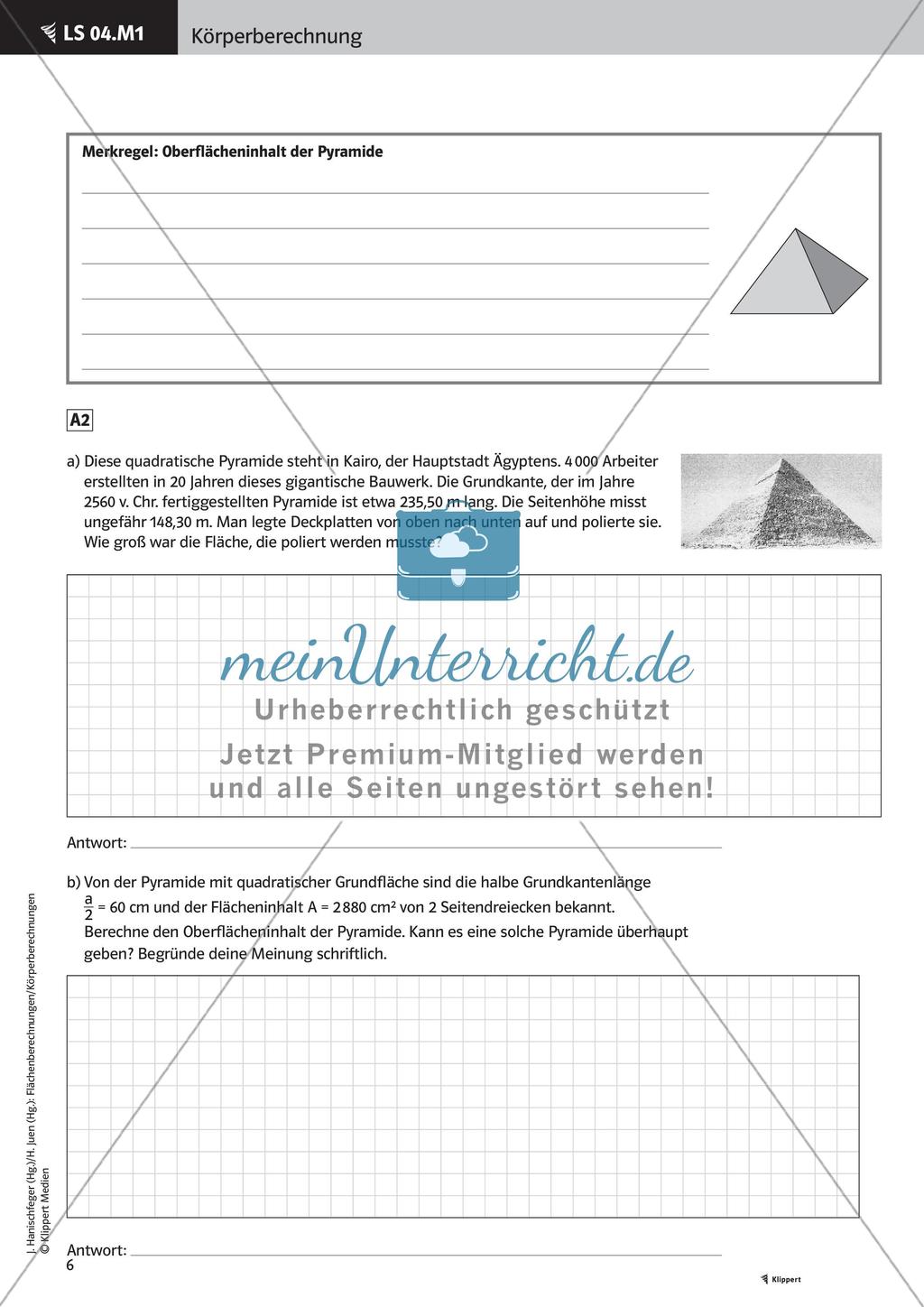 Oberflächeninhalt und Volumen Preview 8