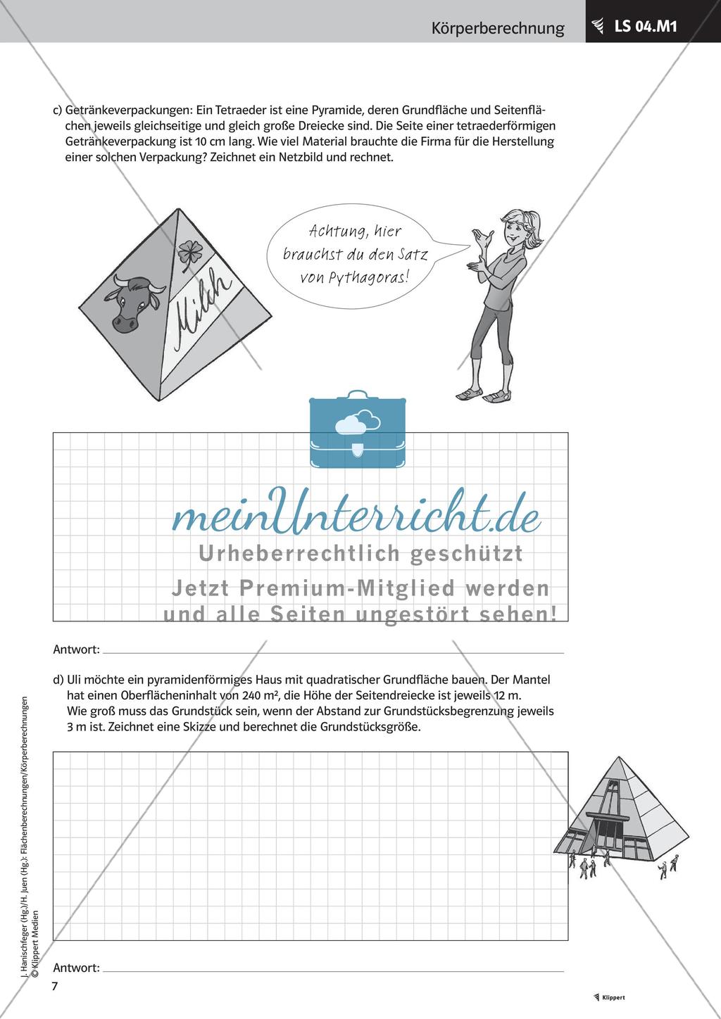 Oberflächeninhalt und Volumen Preview 9