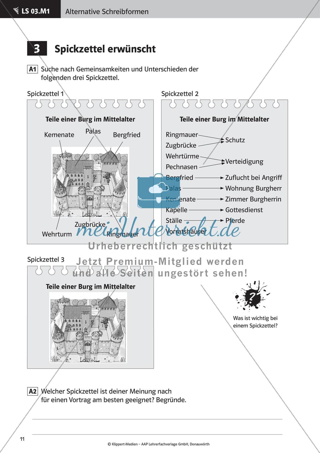 Verfassen von Steckbriefen und Spickzetteln Preview 13