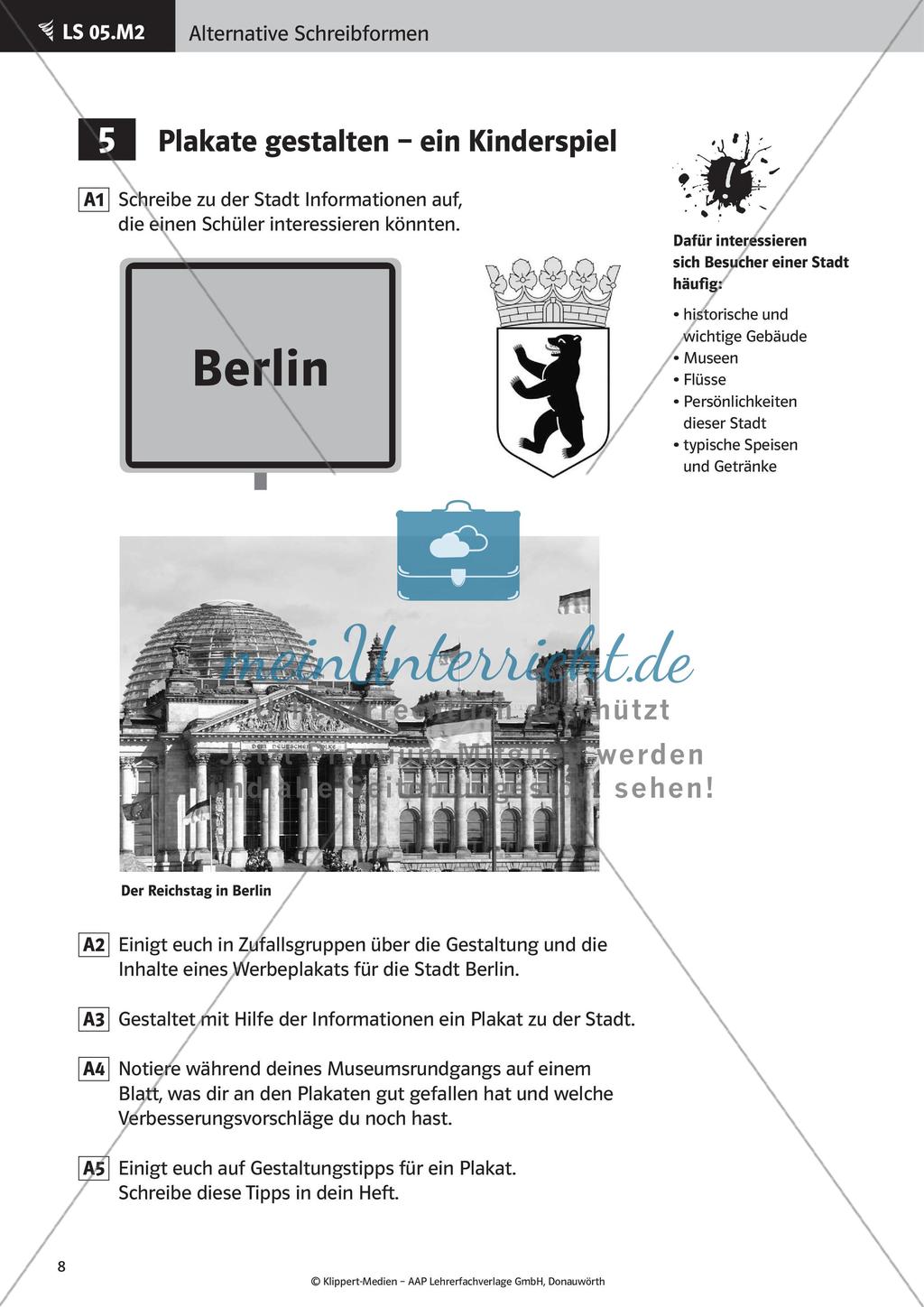 Verfassen von Texten: Protokoll, Plakat, Laternengedicht und Fantasiegeschichte Preview 10