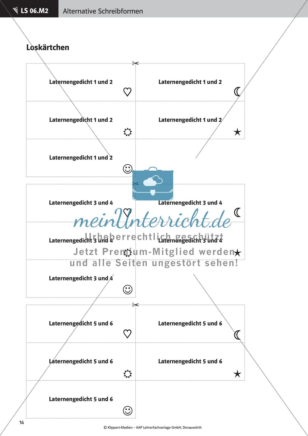 Verfassen von Texten: Protokoll, Plakat, Laternengedicht und Fantasiegeschichte Preview 16