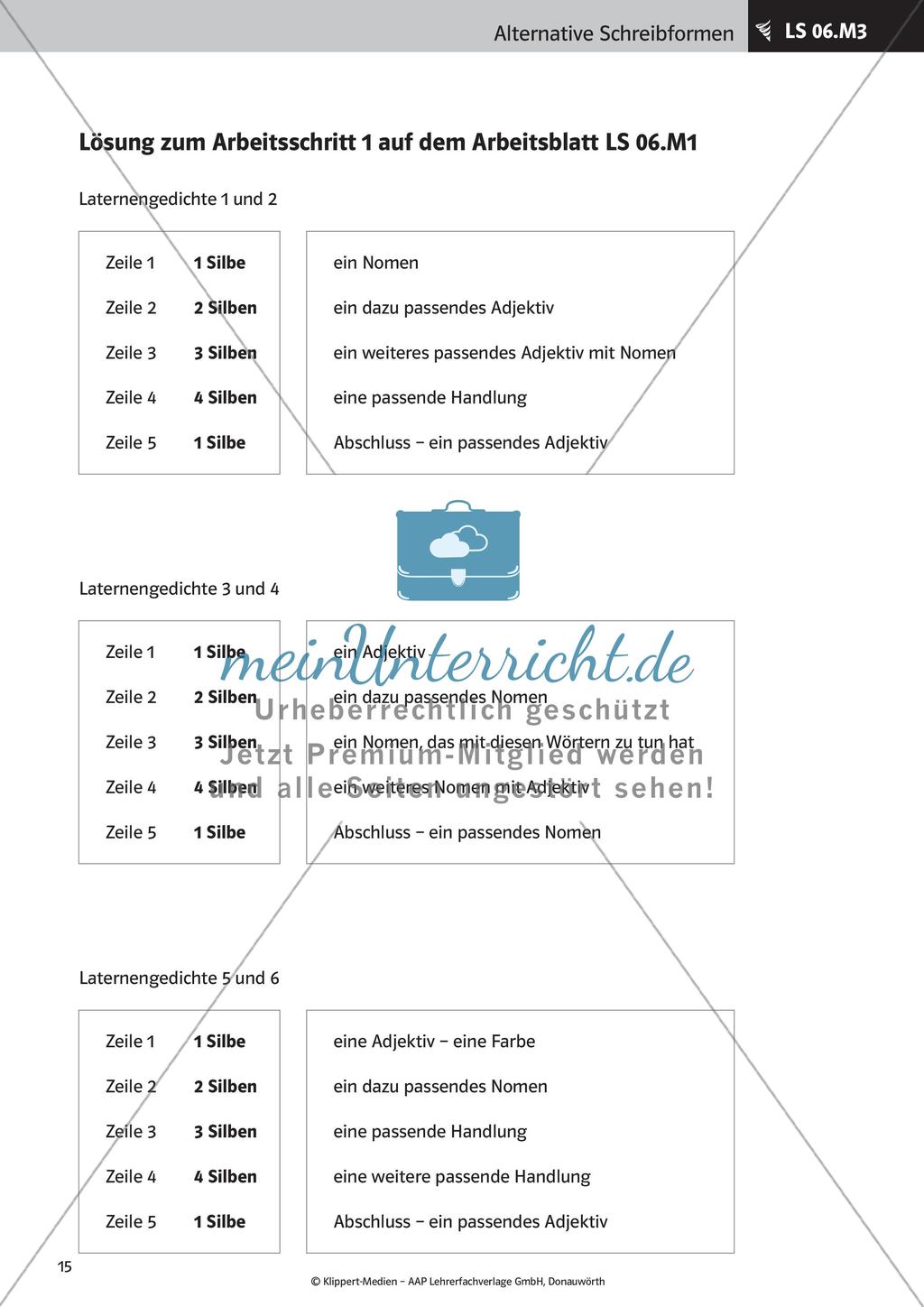 Verfassen von Texten: Protokoll, Plakat, Laternengedicht und Fantasiegeschichte Preview 17