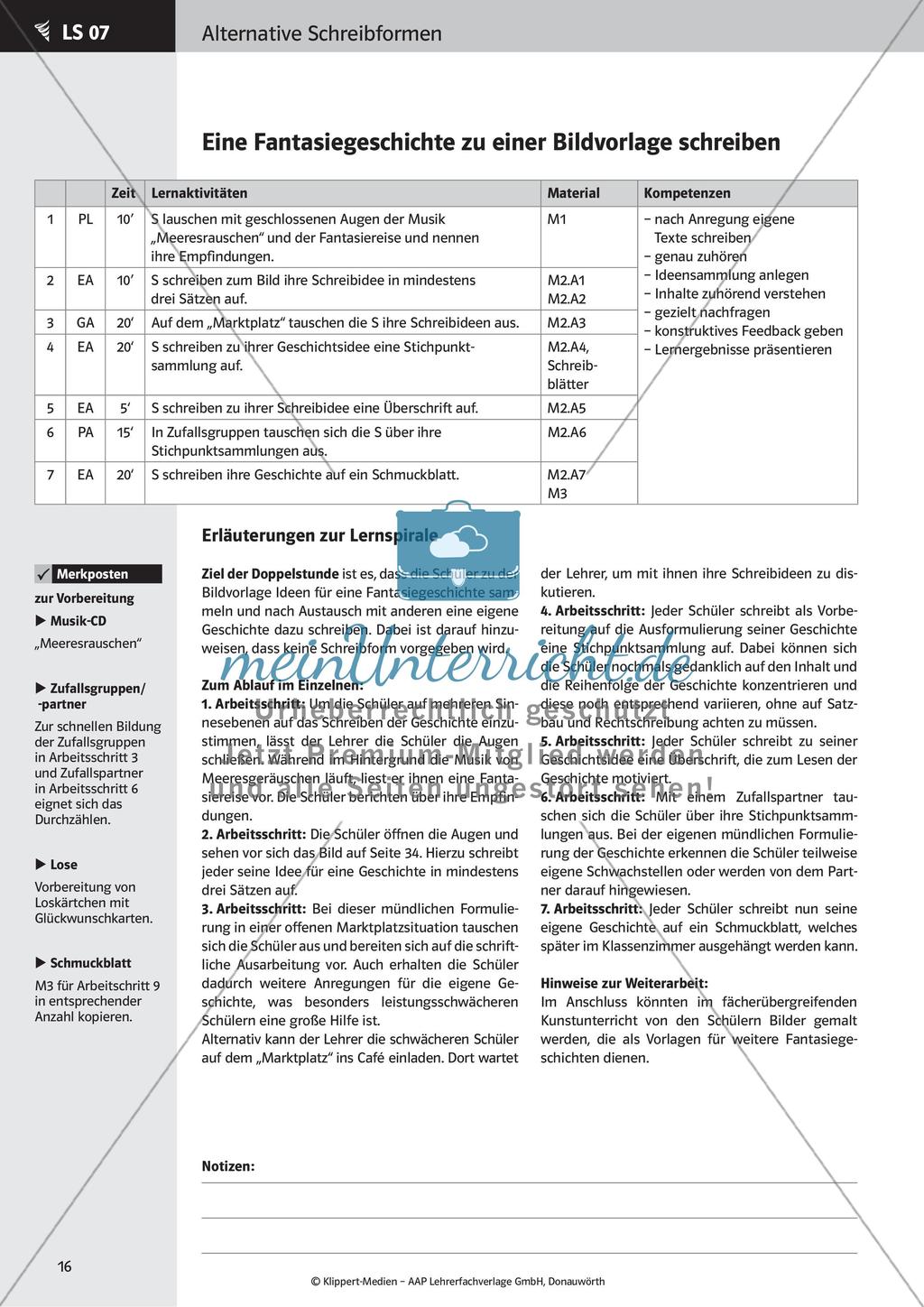 Verfassen von Texten: Protokoll, Plakat, Laternengedicht und Fantasiegeschichte Preview 18