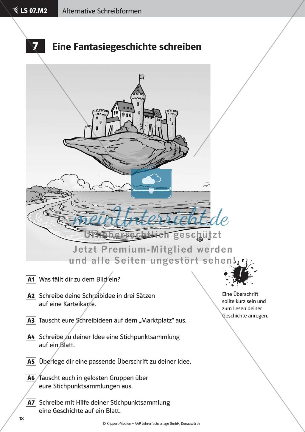 Verfassen von Texten: Protokoll, Plakat, Laternengedicht und Fantasiegeschichte Preview 20