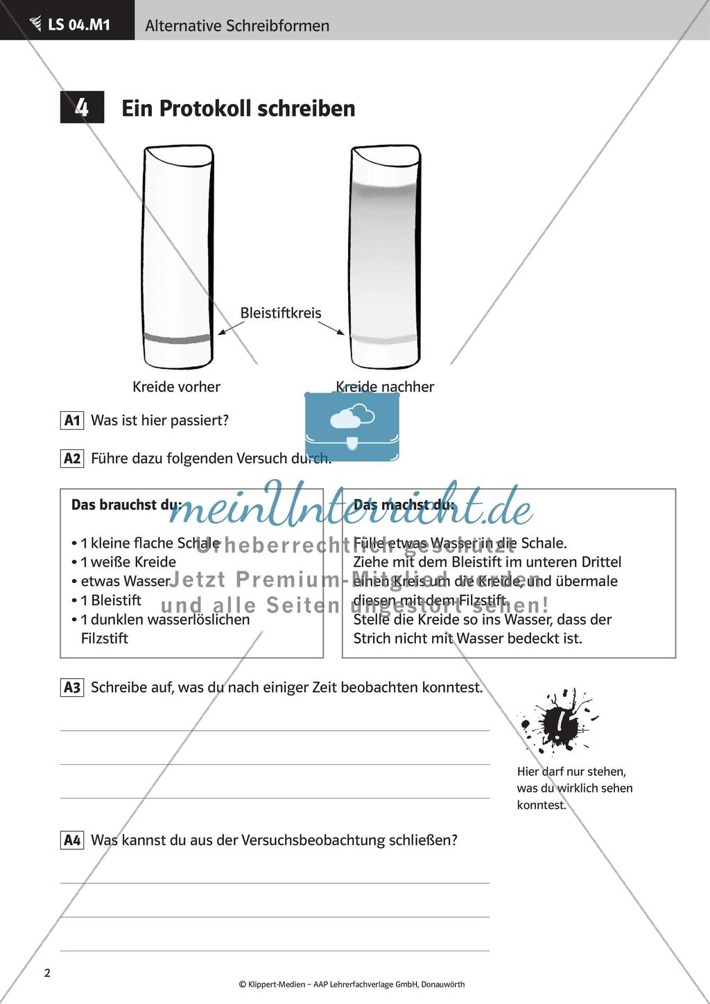 Verfassen von Texten: Protokoll, Plakat, Laternengedicht und Fantasiegeschichte Preview 4