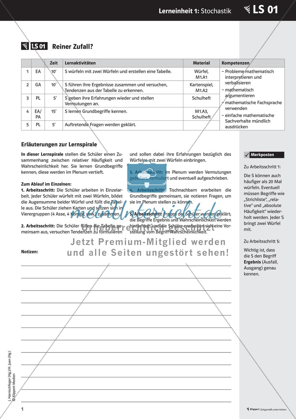 Zufall und Wahrscheinlichkeiten Preview 3