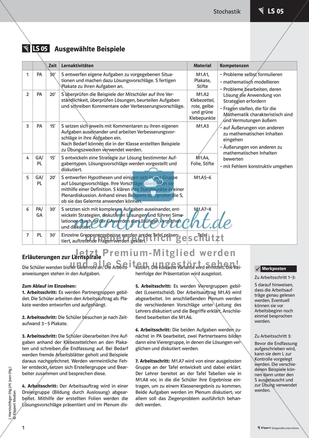 Stochastik: Beispiele und Test Preview 3