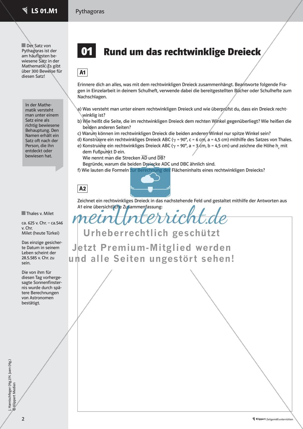 Grundlagen des Satz von Pythagoras Preview 4