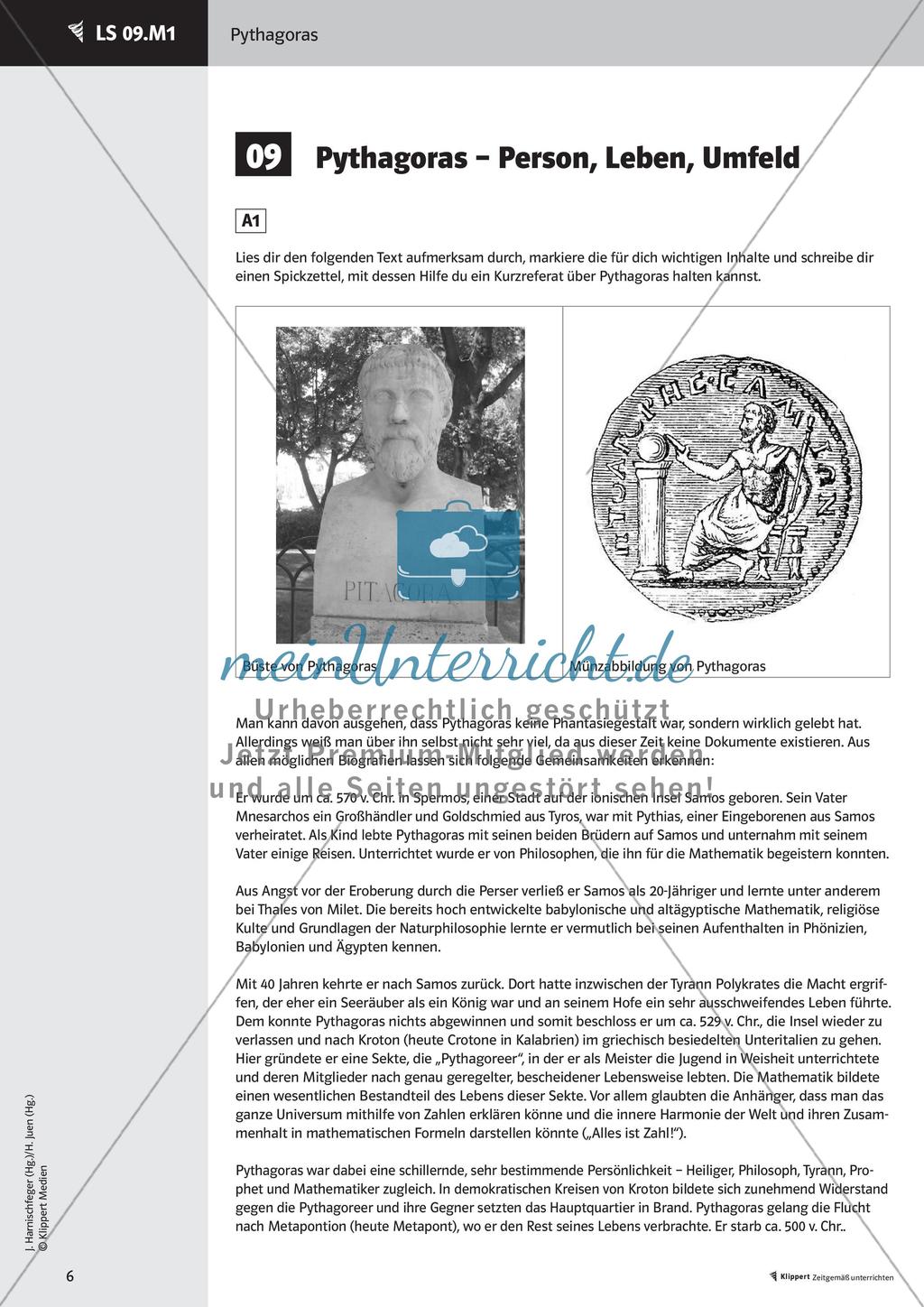 Satz des Pythagoras: Weiterführendes Material und Test Preview 8