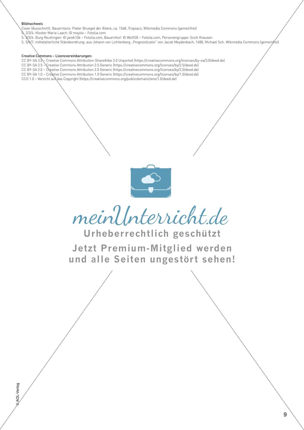 Mittelalter: Feudalsystem und Ständehierarchie Preview 11