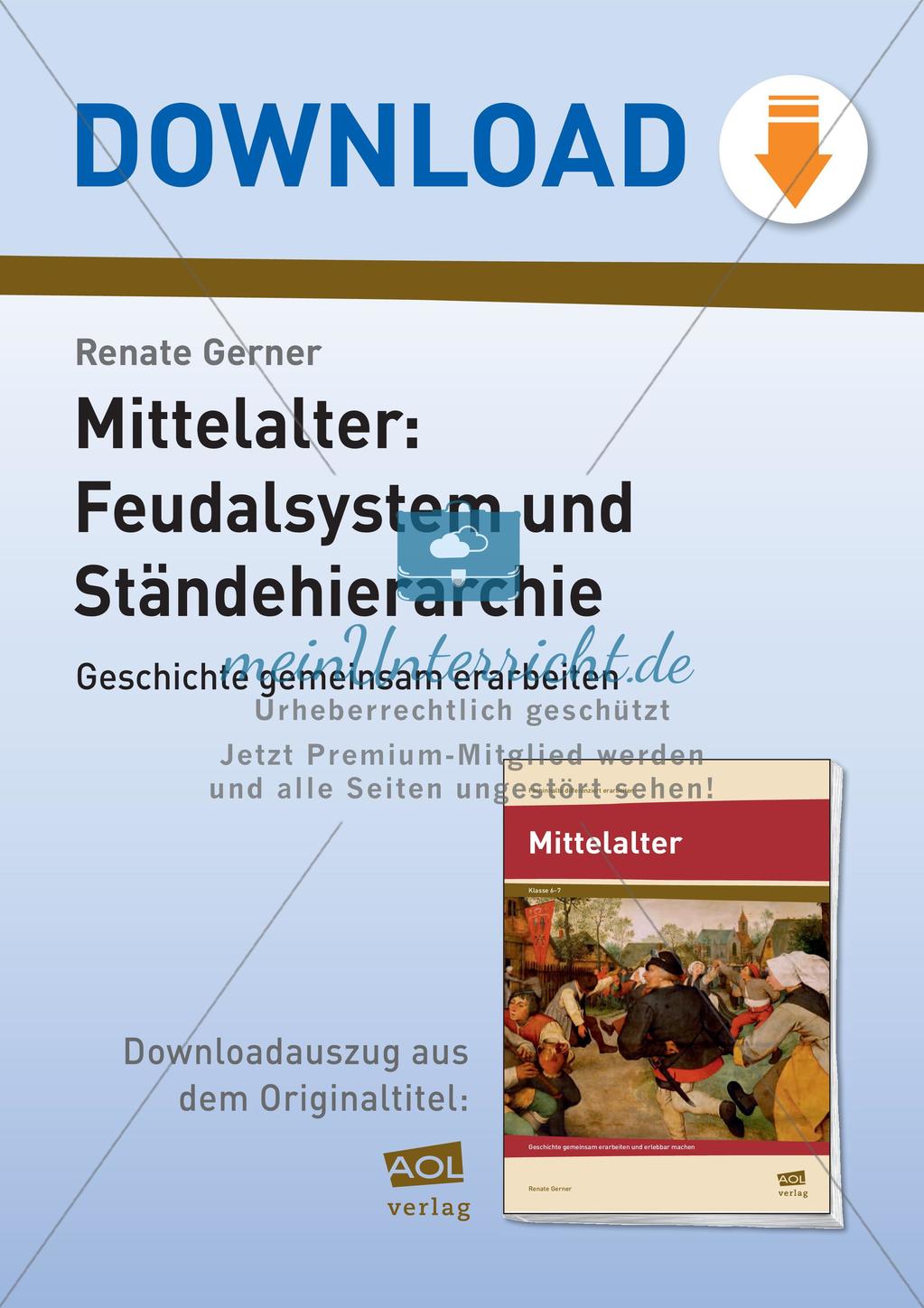 Mittelalter: Feudalsystem und Ständehierarchie Preview 1