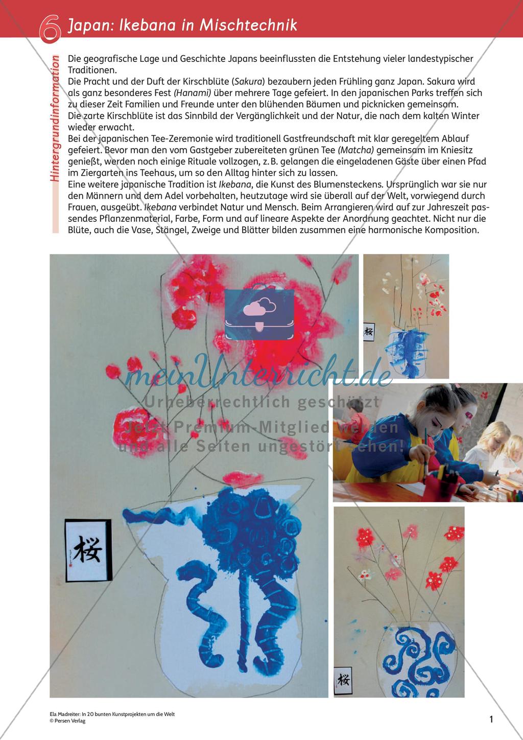 Mit Kunstprojekten um die Welt: Japan/Ikebana Preview 3