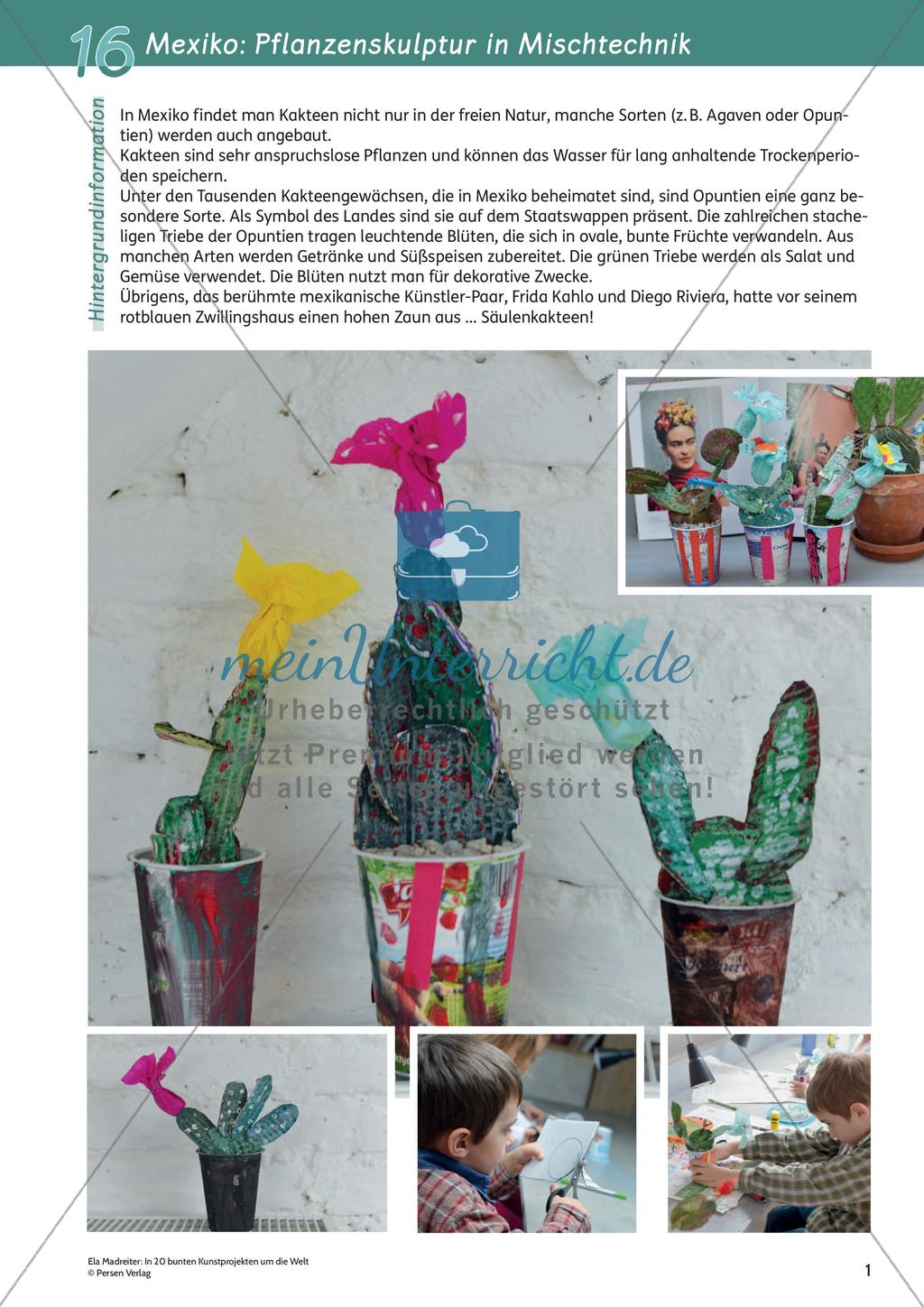 Mit Kunstprojekten um die Welt: Mexiko/Pflanzenskulptur Preview 3