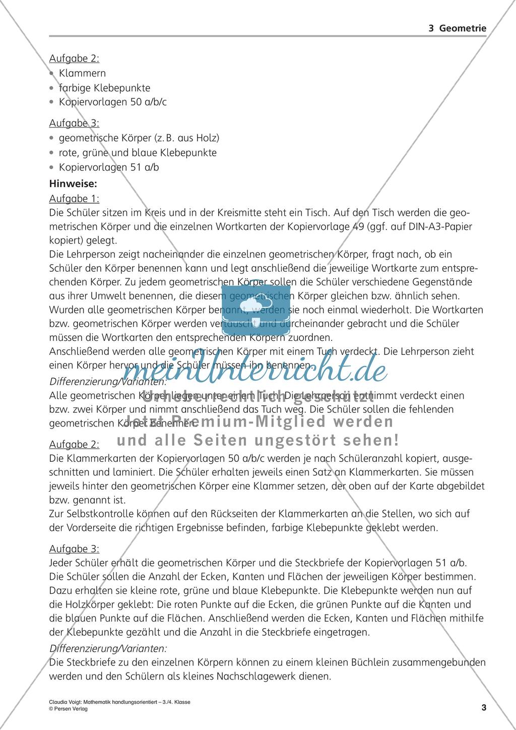 Handlungsorientiert: Geometrie Preview 5