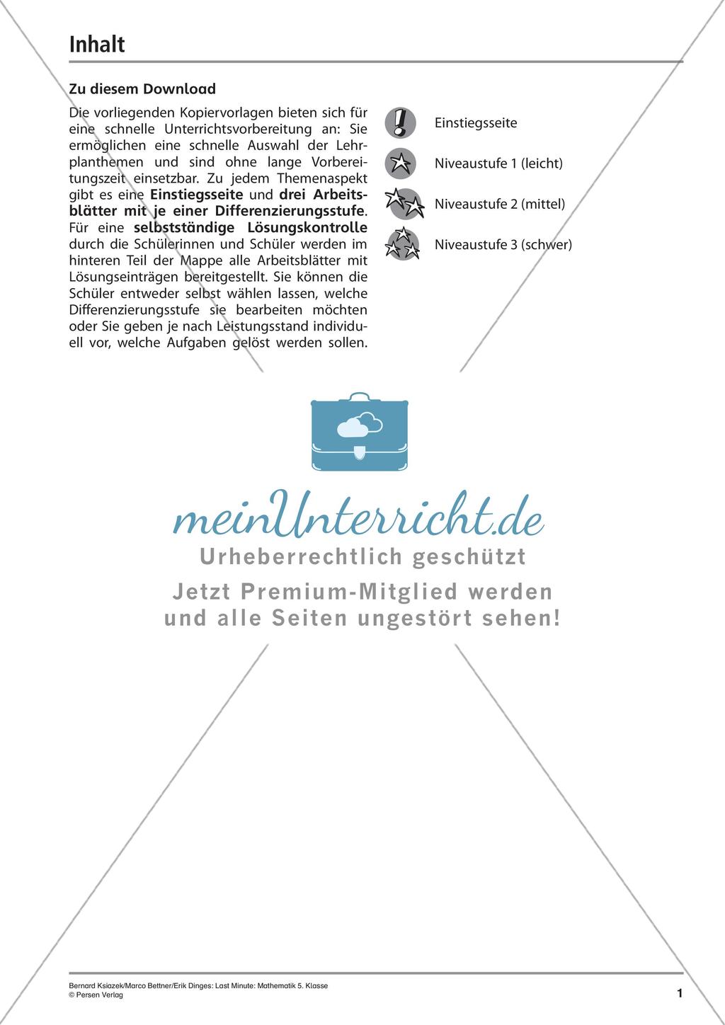 Die schriftliche Addition Preview 3