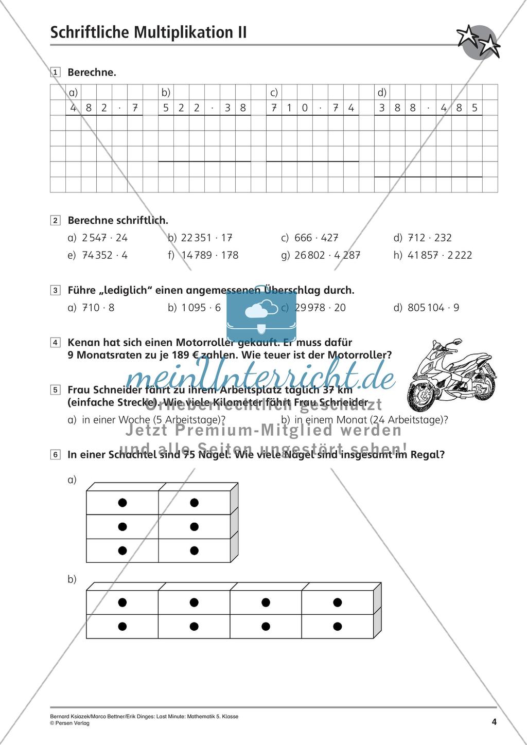 Last Minute: Schriftliche Multiplikation Preview 6