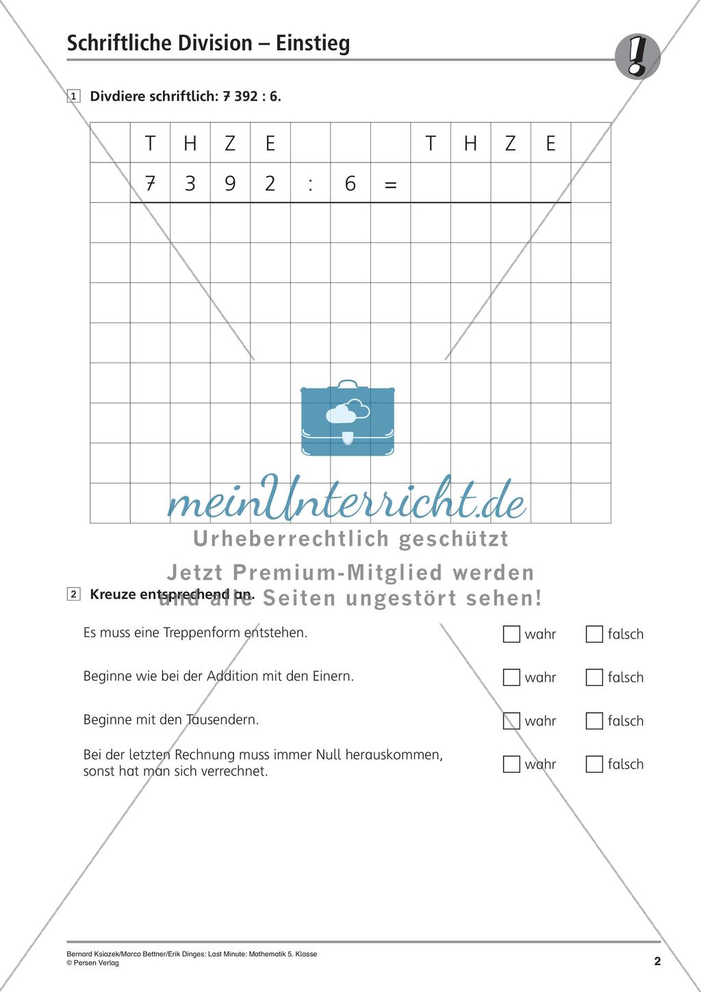 Last Minute: Schriftliche Division Preview 4