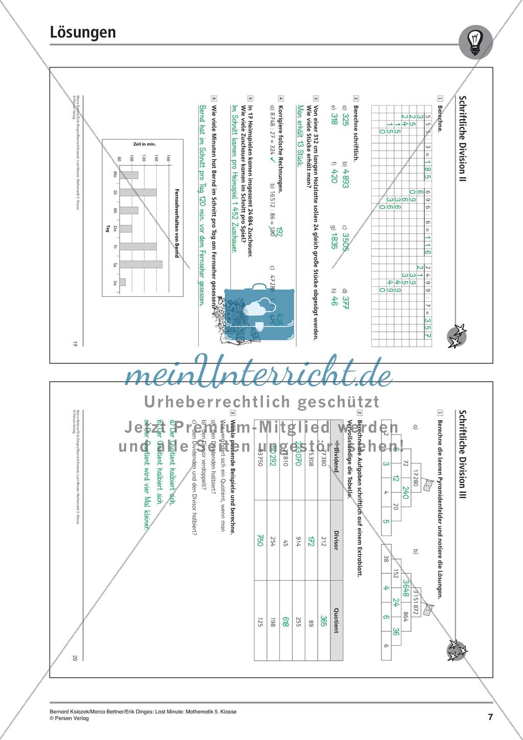 Last Minute: Schriftliche Division Preview 9