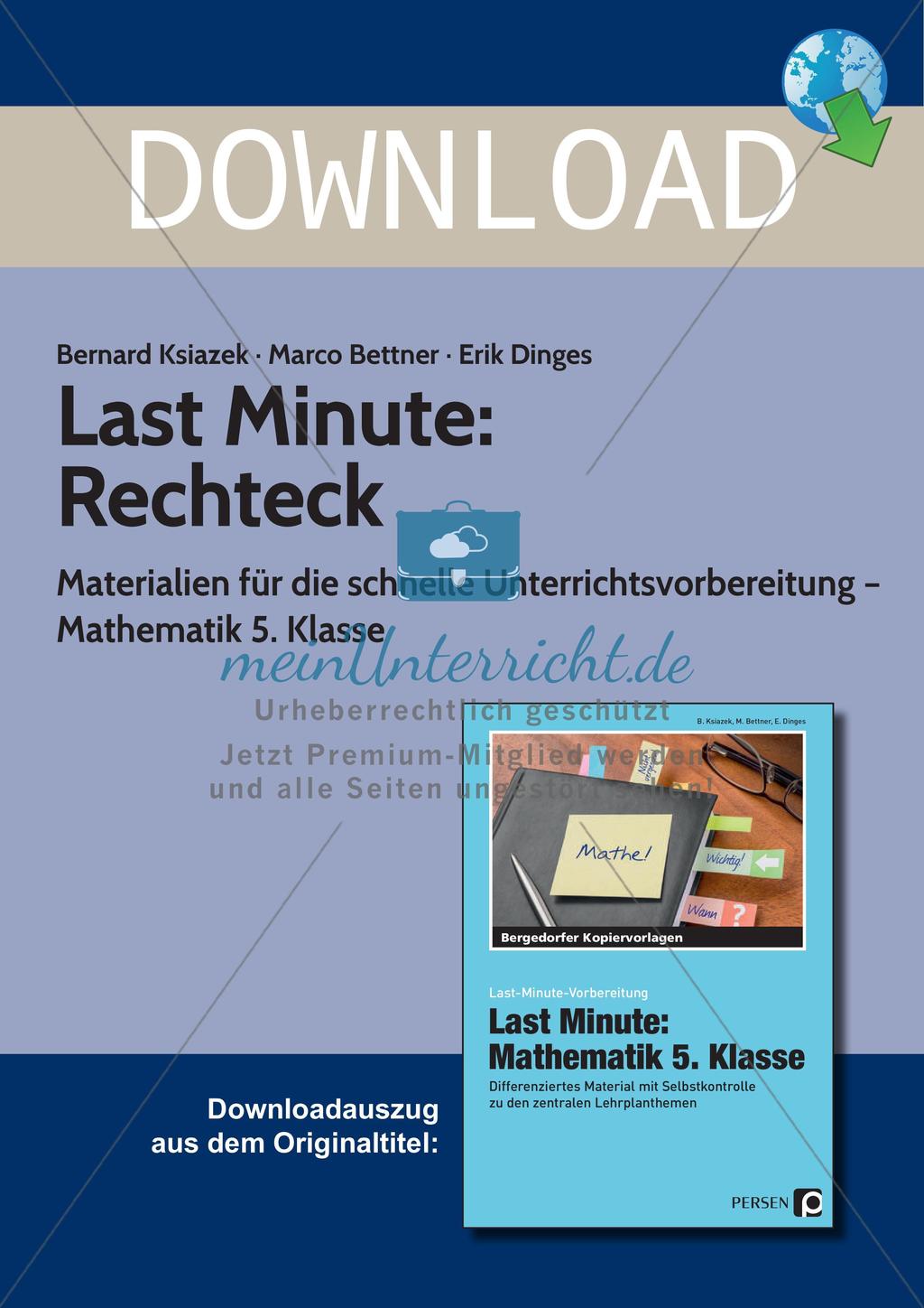 Last Minute: Rechteck Preview 1