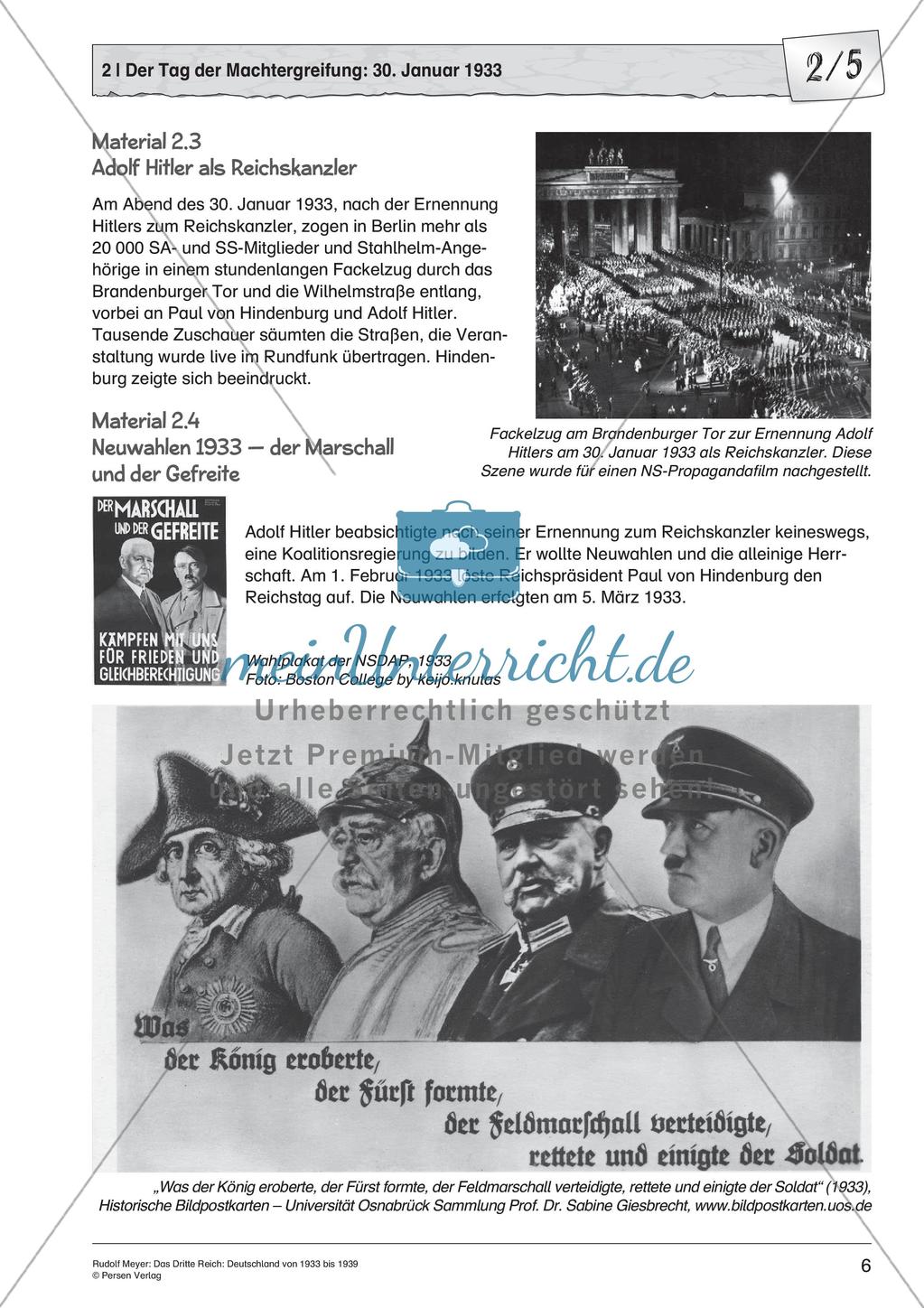 Das Dritte Reich: Der Tag der Machtergreifung/30.1.1933 Preview 8