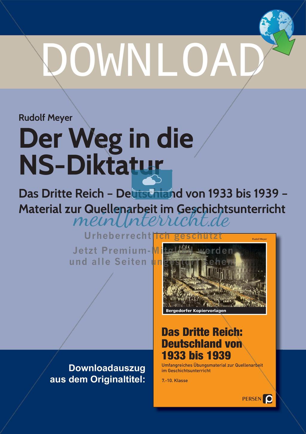 Das Dritte Reich: Der Weg in die NS-Diktatur Preview 1
