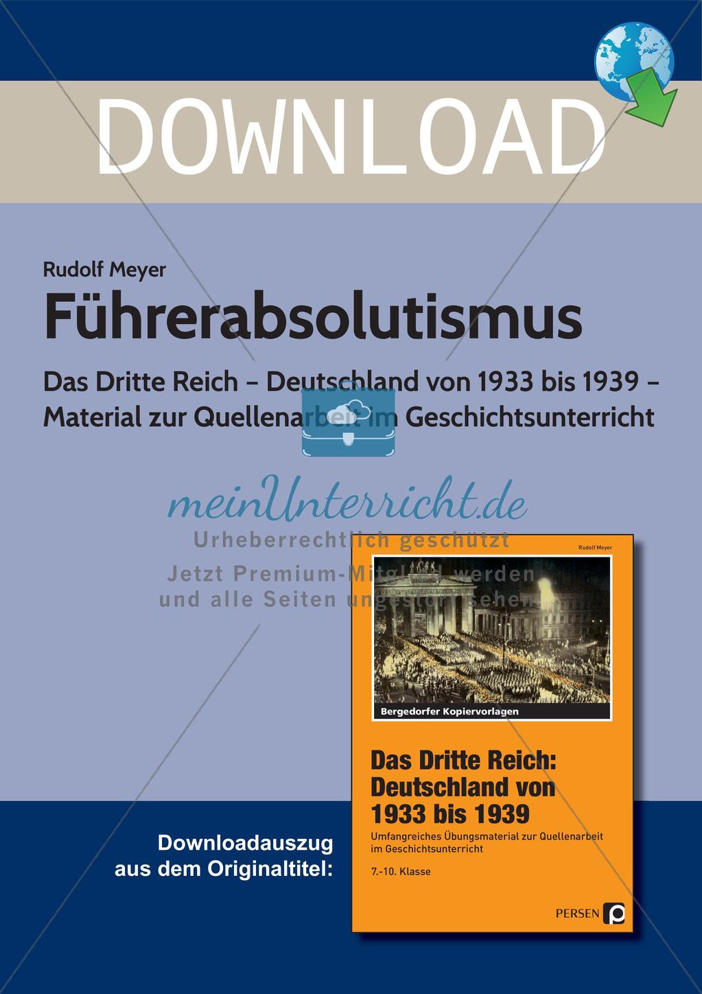 Das Dritte Reich: Führerabsolutismus Preview 1