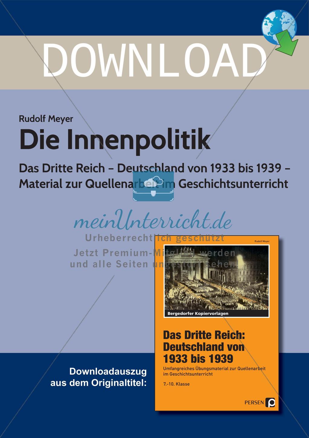 Das Dritte Reich: Die Innenpolitik Preview 1