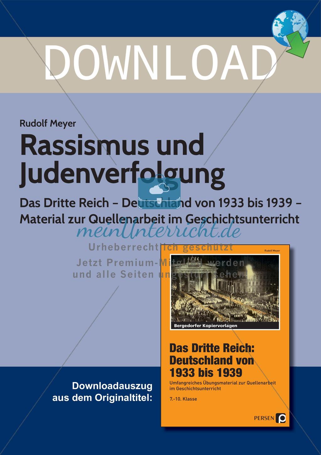 Das dritte Reich: Rassismus und Judenverfolgung Preview 1