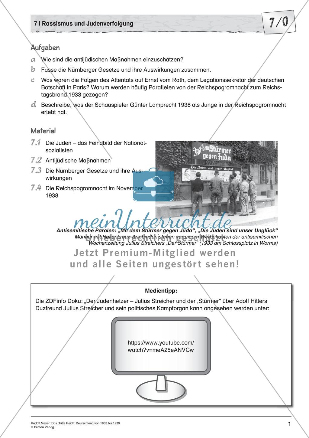 Das dritte Reich: Rassismus und Judenverfolgung Preview 3