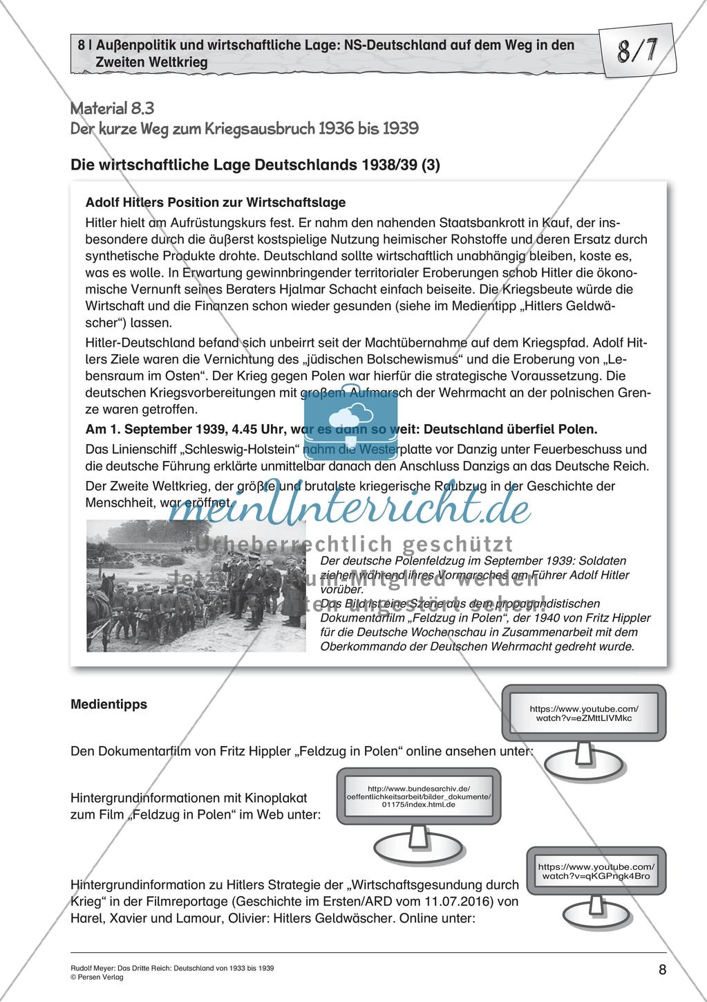 Das dritte Reich: Außenpolitik und wirtschaftliche Lage Preview 10