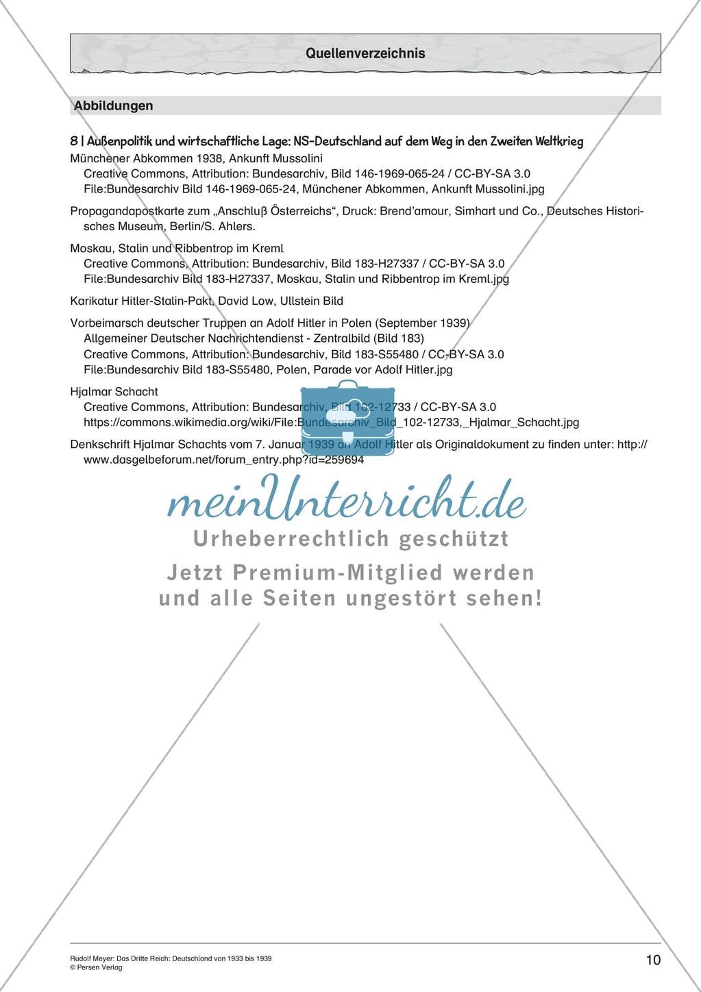 Das dritte Reich: Außenpolitik und wirtschaftliche Lage Preview 12