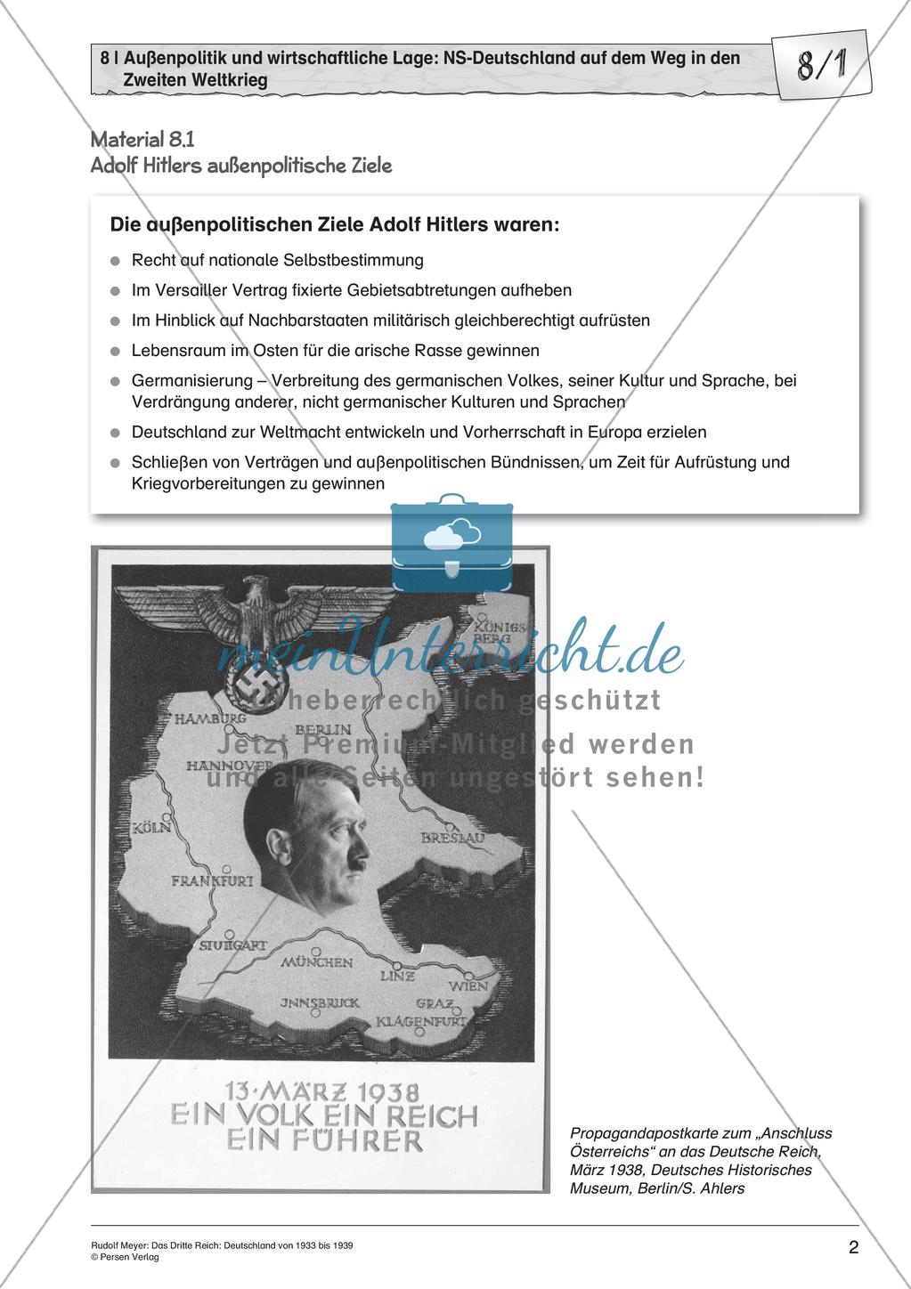 Das dritte Reich: Außenpolitik und wirtschaftliche Lage Preview 4