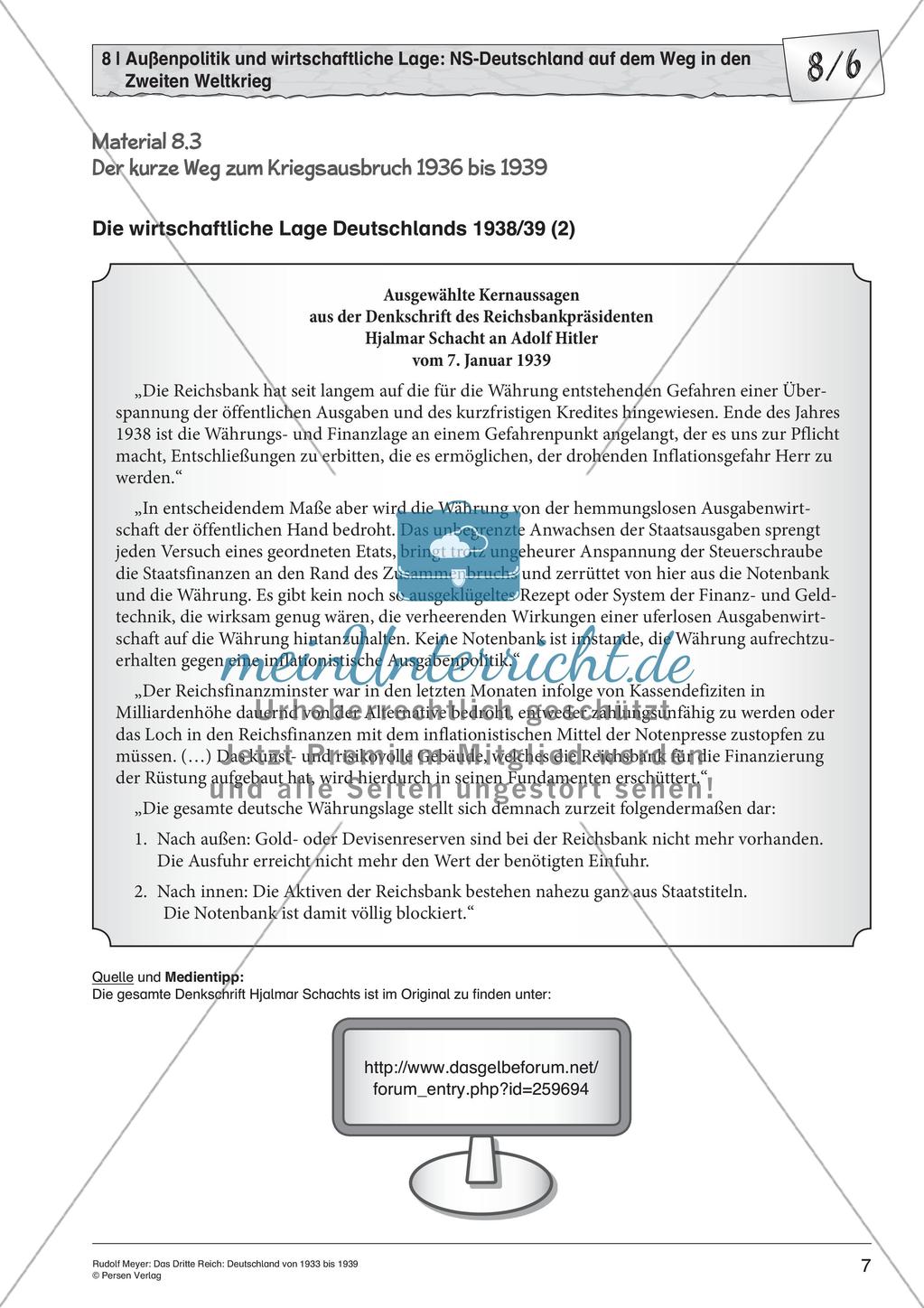 Das dritte Reich: Außenpolitik und wirtschaftliche Lage Preview 9