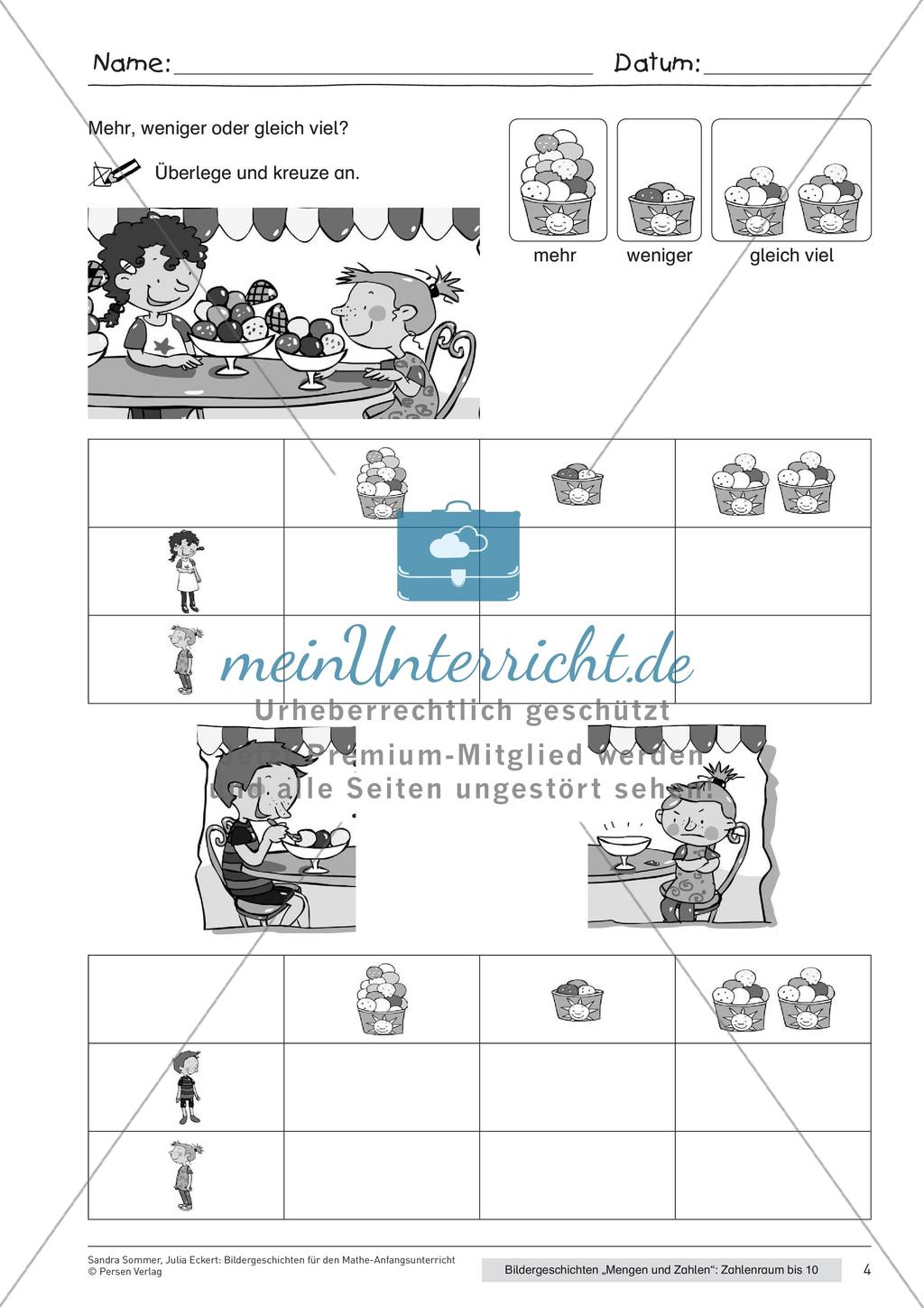 Bildergeschichte: Mengen und Zahlen im Zahlenraum 10 Preview 6