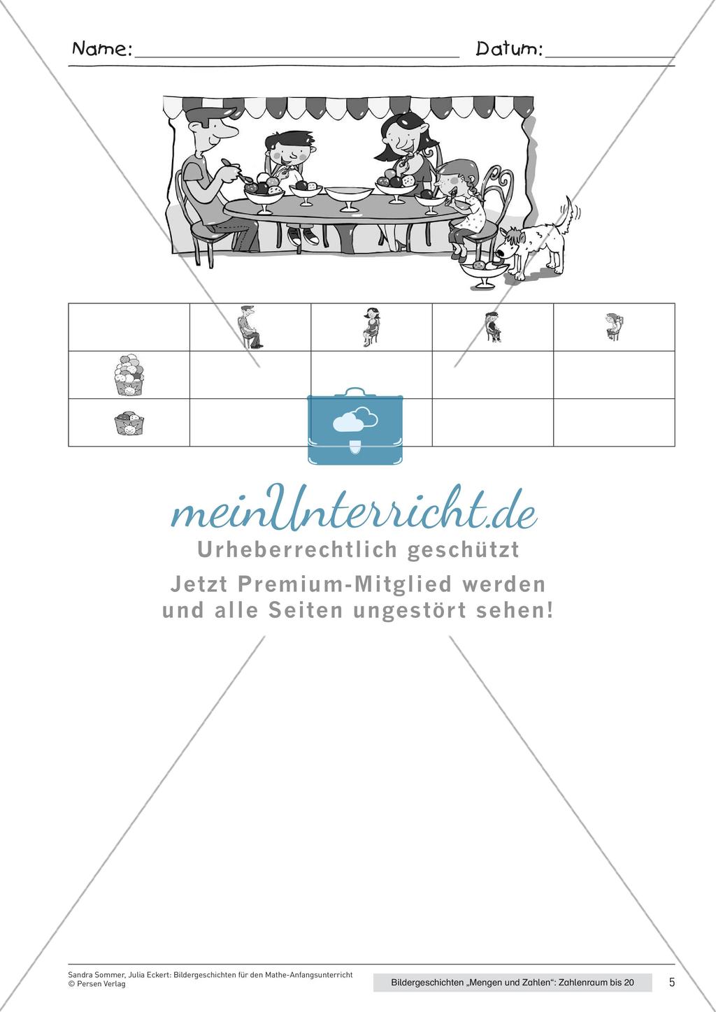 Bildergeschichte: Mengen und Zahlen im Zahlenraum 20 Preview 7