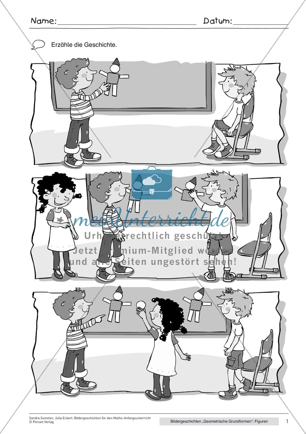 Bildergeschichte: Geometrische Figuren Preview 3