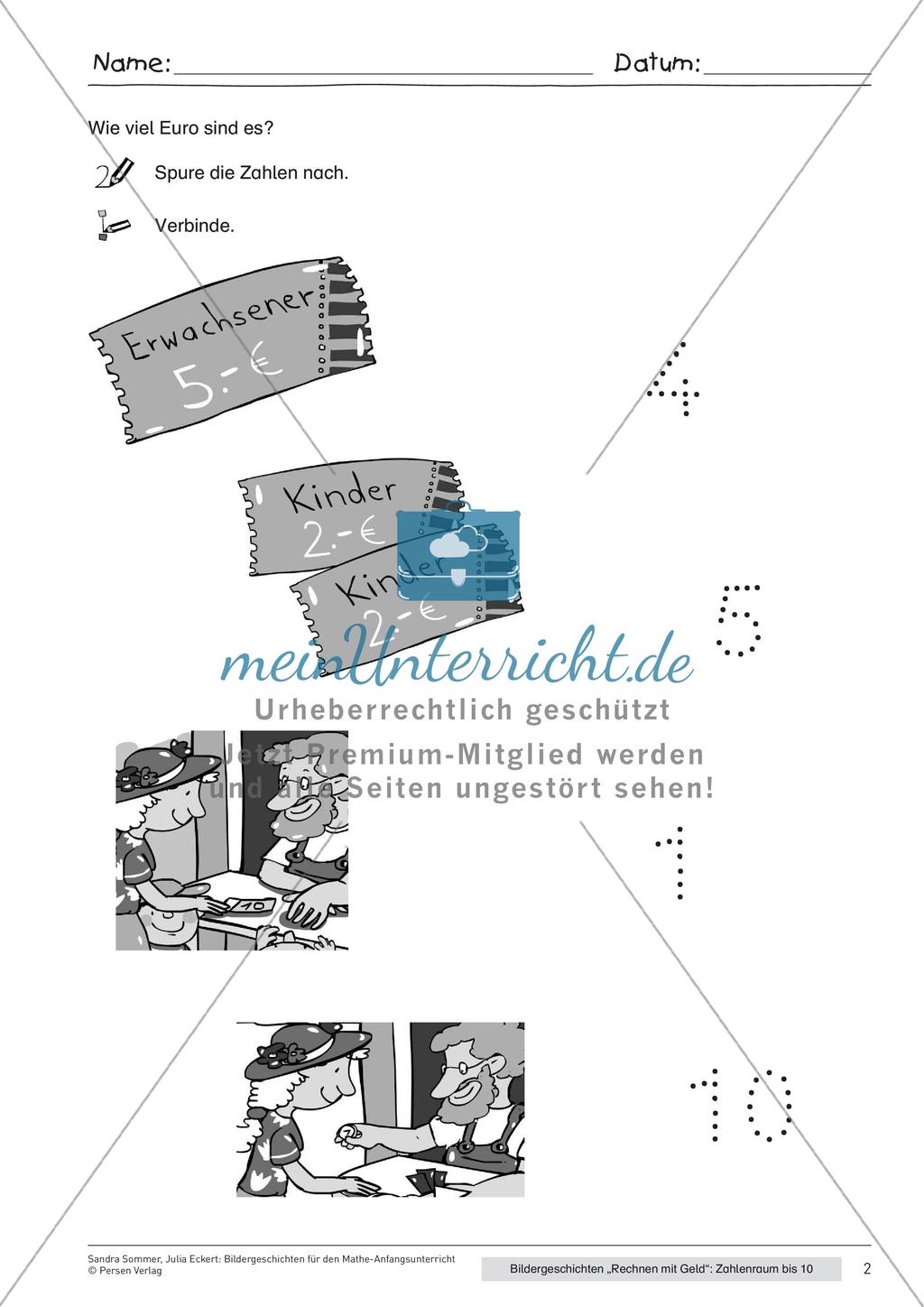 Bildergeschichte: Geld im Zahlenraum 10 Preview 4