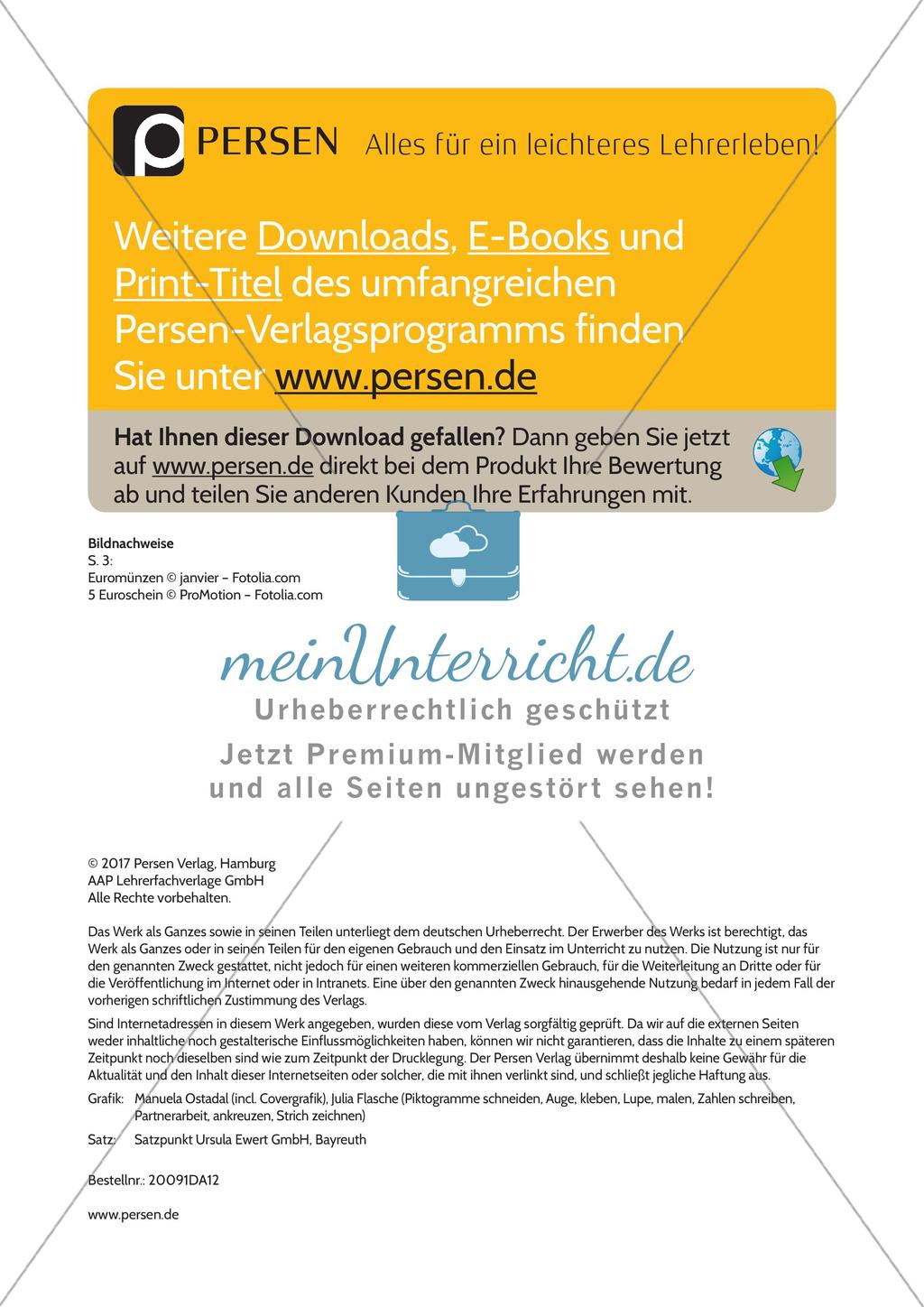 Bildergeschichte: Geld im Zahlenraum 10 Preview 7
