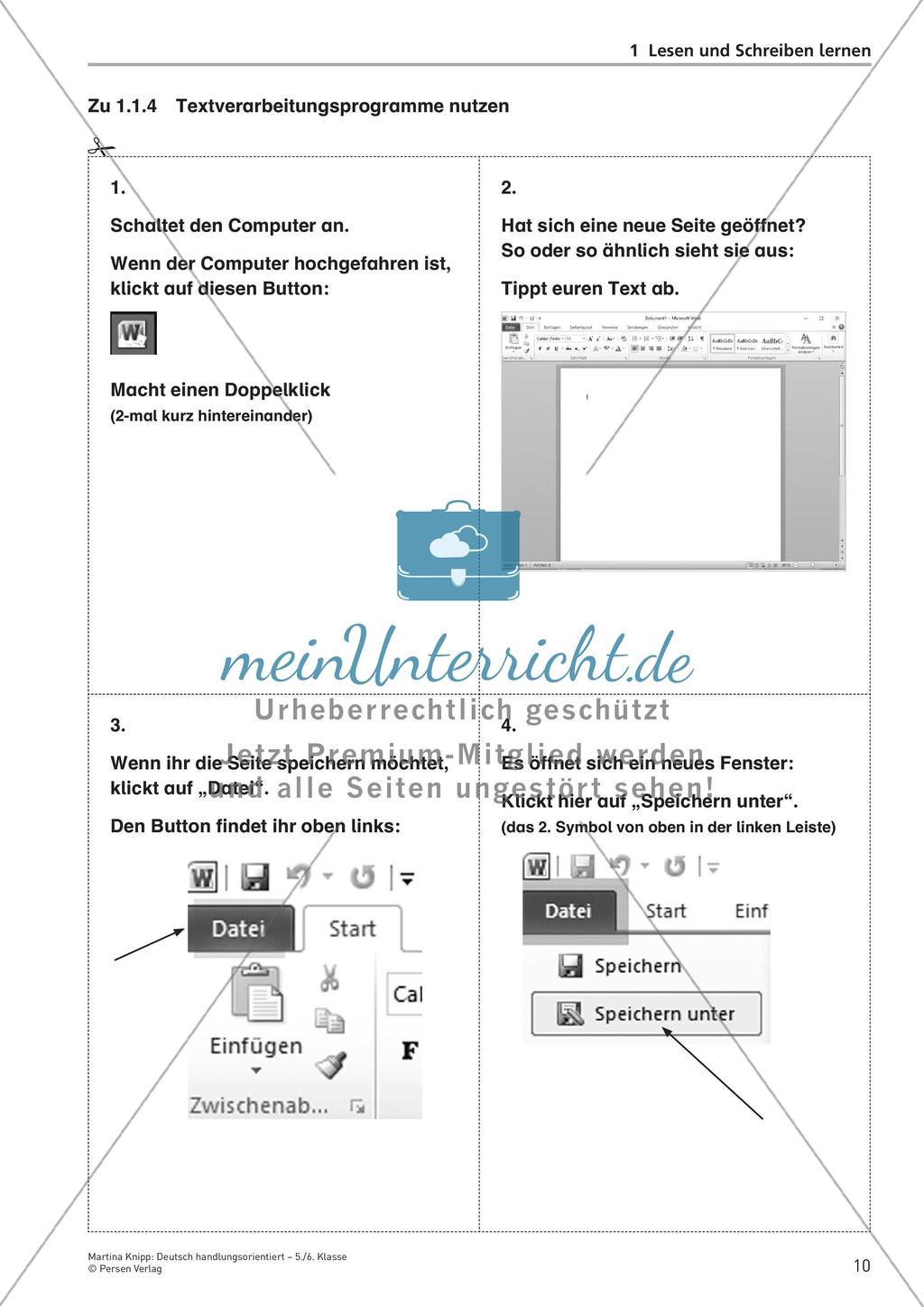 Handlungsorientiertes Lesen und Schreiben Preview 12