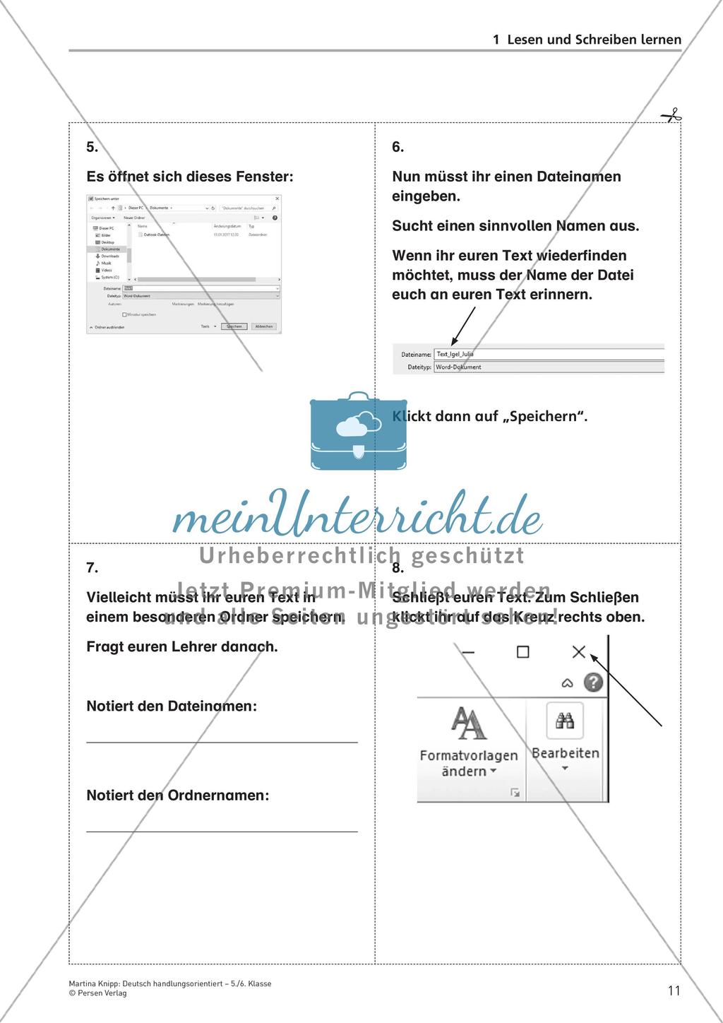 Handlungsorientiertes Lesen und Schreiben Preview 13