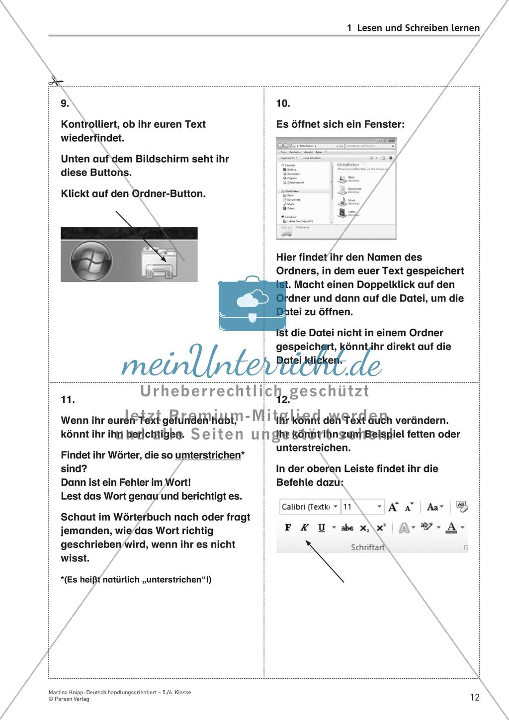 Handlungsorientiertes Lesen und Schreiben Preview 14