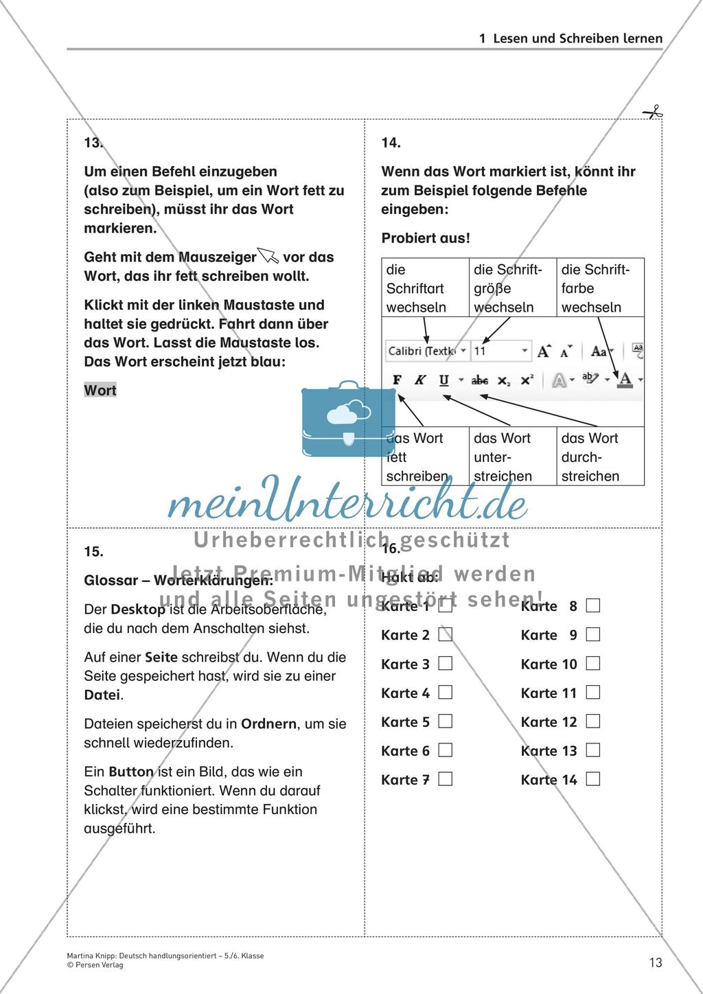 Handlungsorientiertes Lesen und Schreiben Preview 15