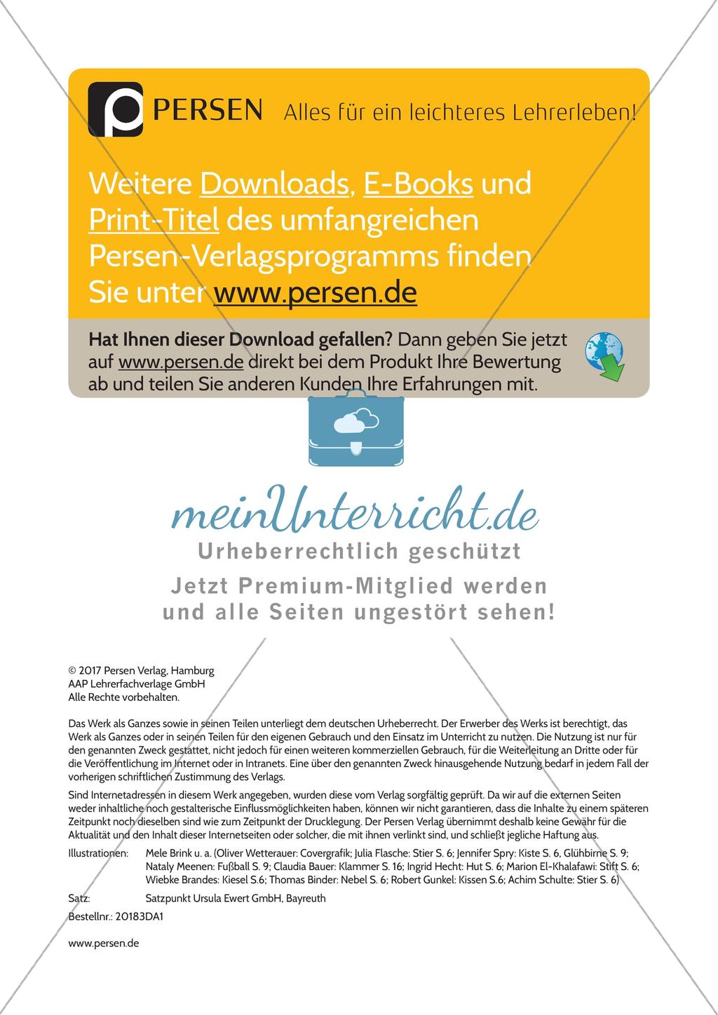 Handlungsorientiertes Lesen und Schreiben Preview 19