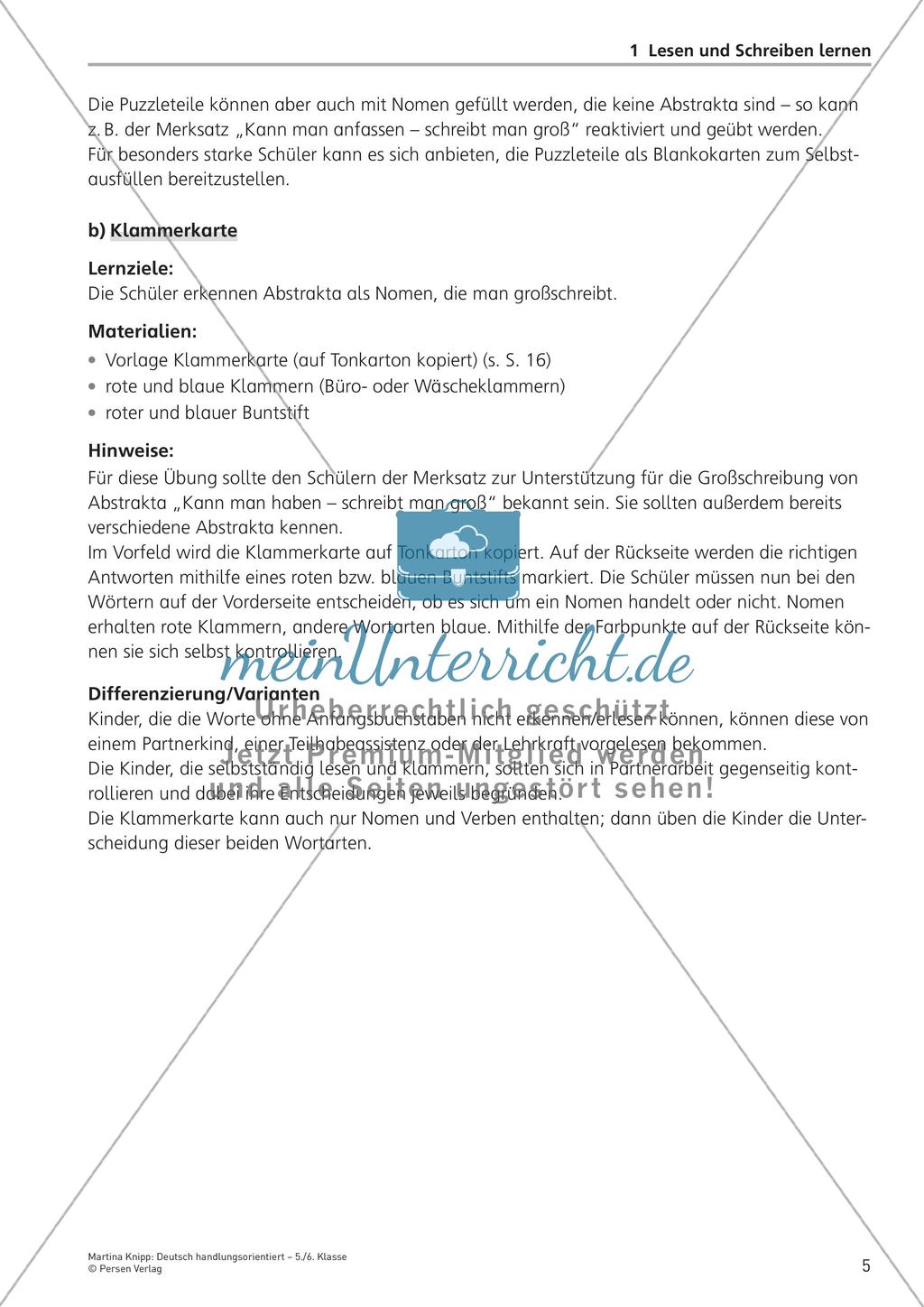 Handlungsorientiertes Lesen und Schreiben Preview 7