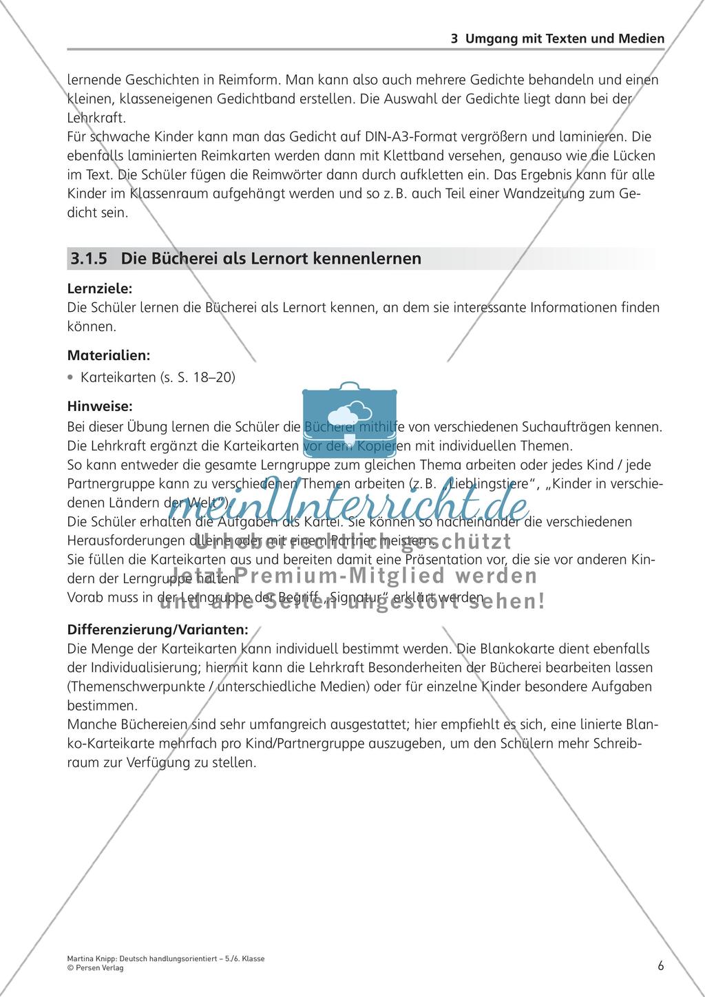 Handlungsorientierter Umgang mit Texten und Medien Preview 8