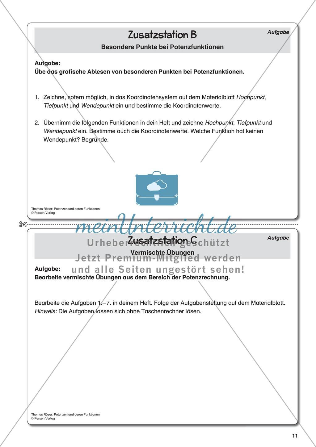 Potenzen und ihre Funktionen Preview 13