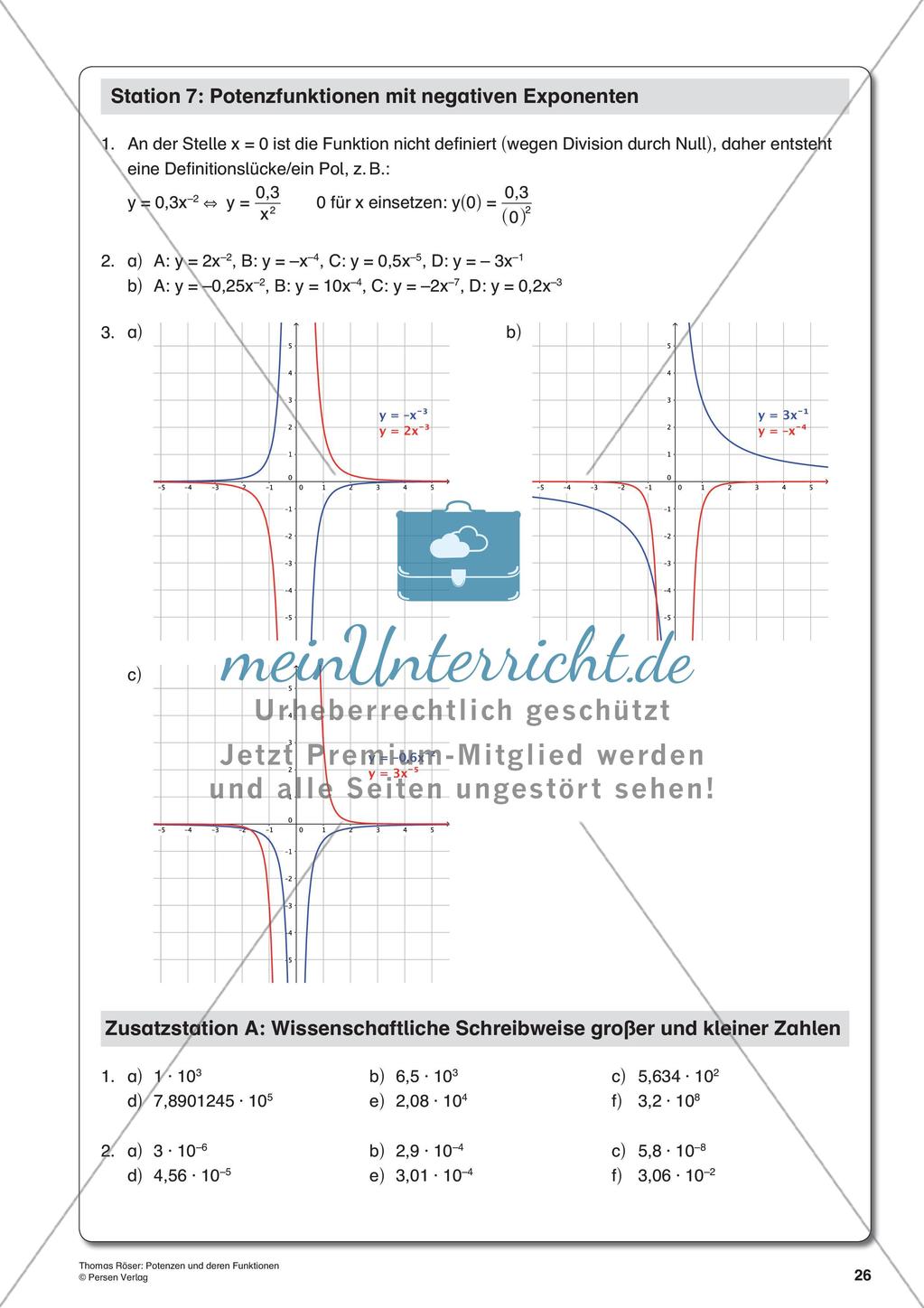 Potenzen und ihre Funktionen Preview 28