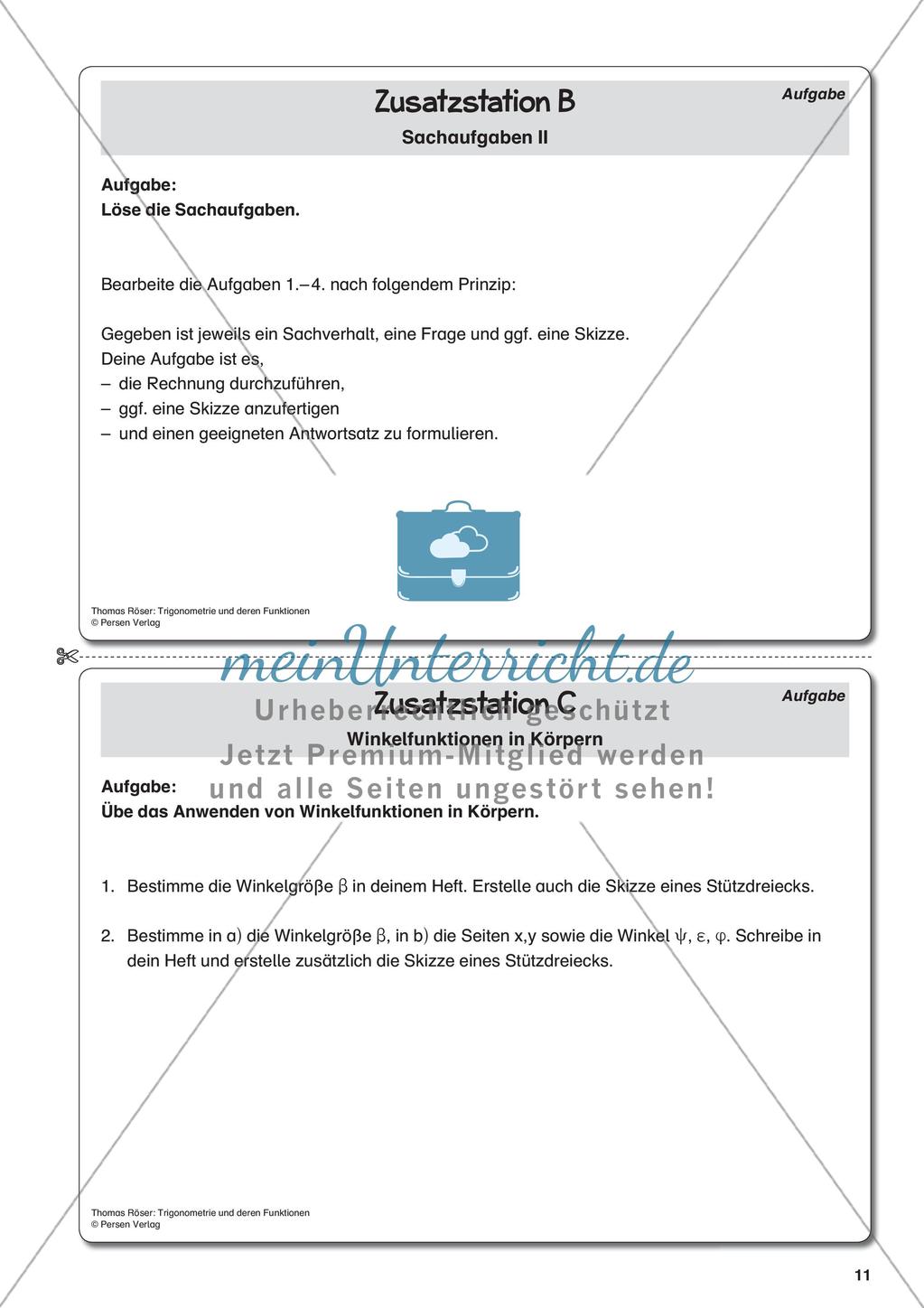 Trigonometrie und deren Funktionen Preview 13