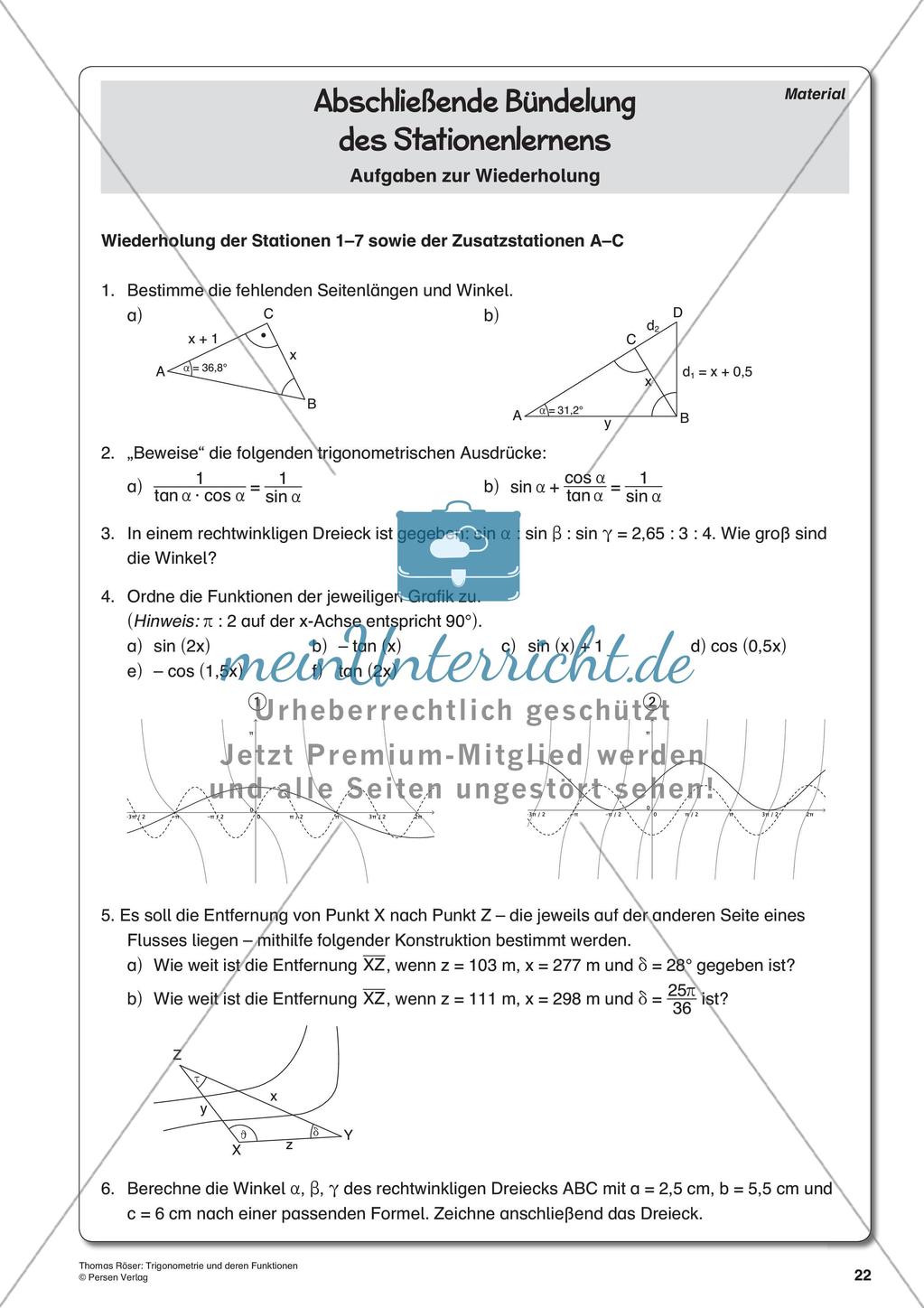 Trigonometrie und deren Funktionen Preview 24