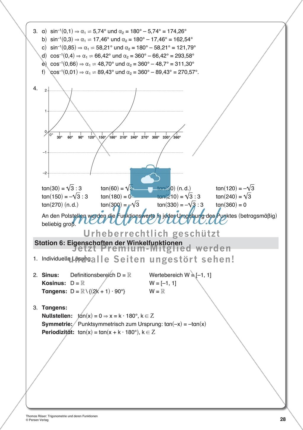 Trigonometrie und deren Funktionen Preview 30